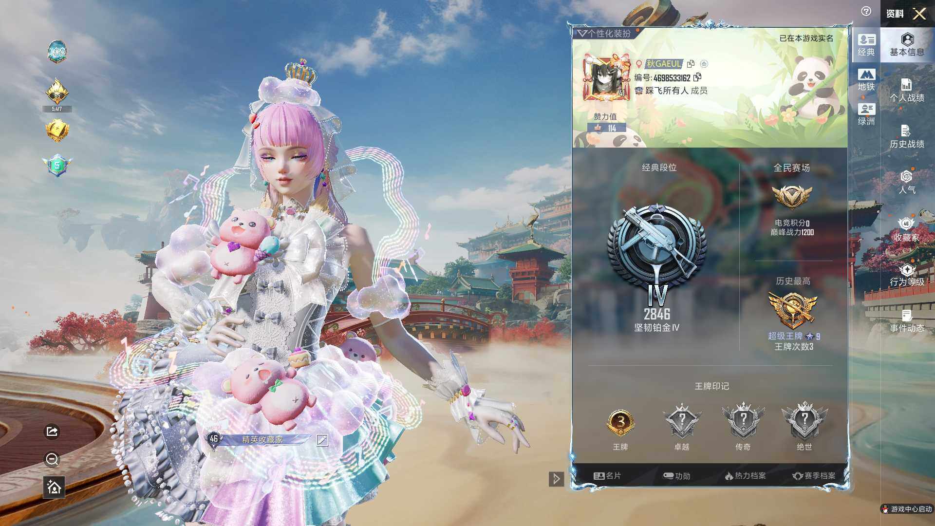 HPLE4116852和平精英账号详情图5