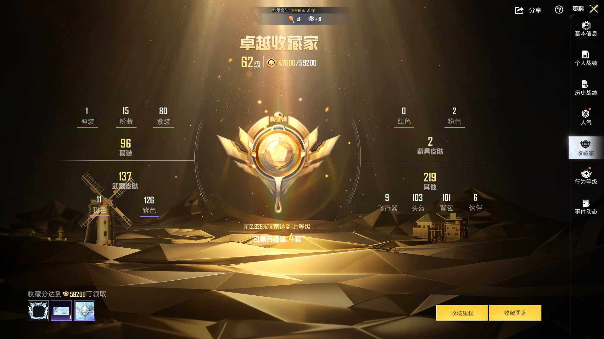 HPLE4116863和平精英账号详情图4