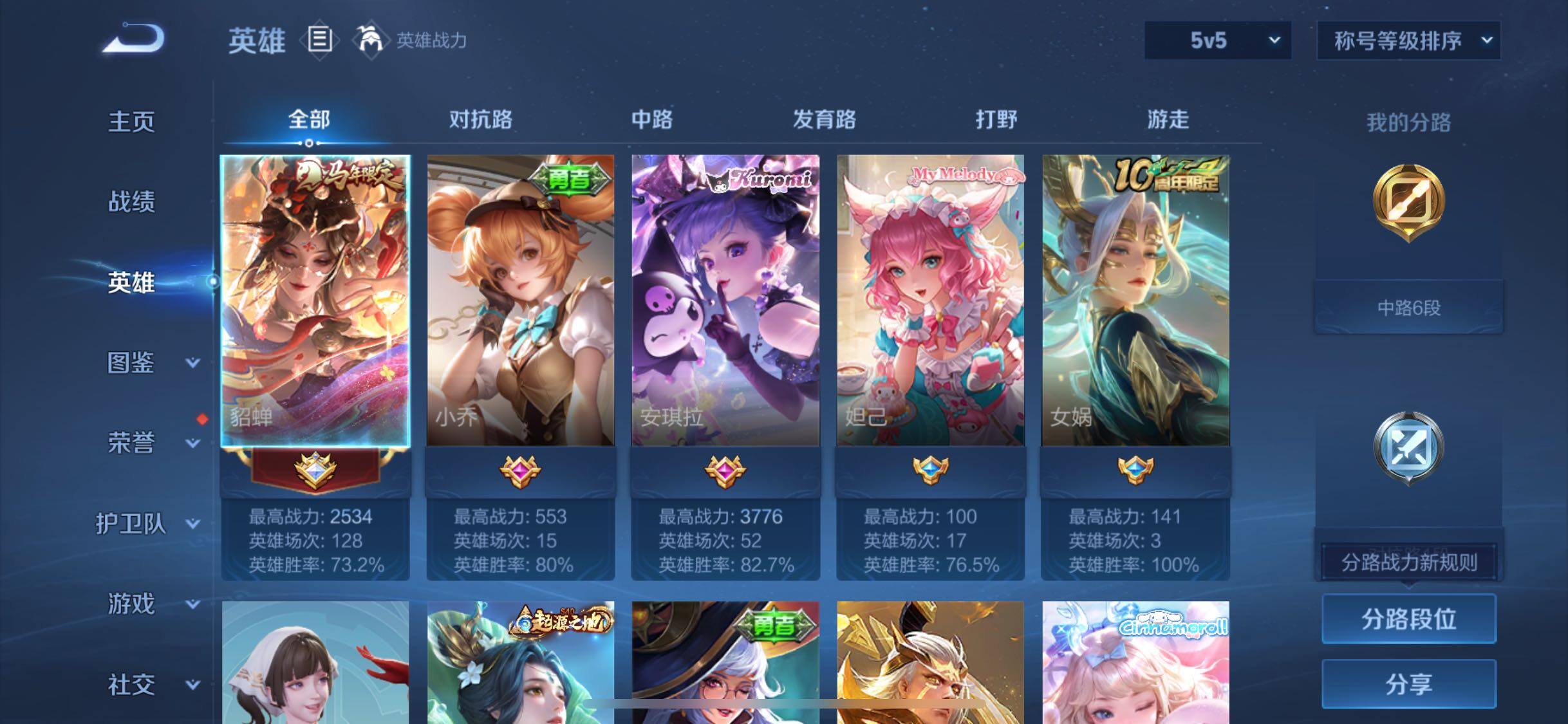 WZLX4219479王者荣耀账号详情图3