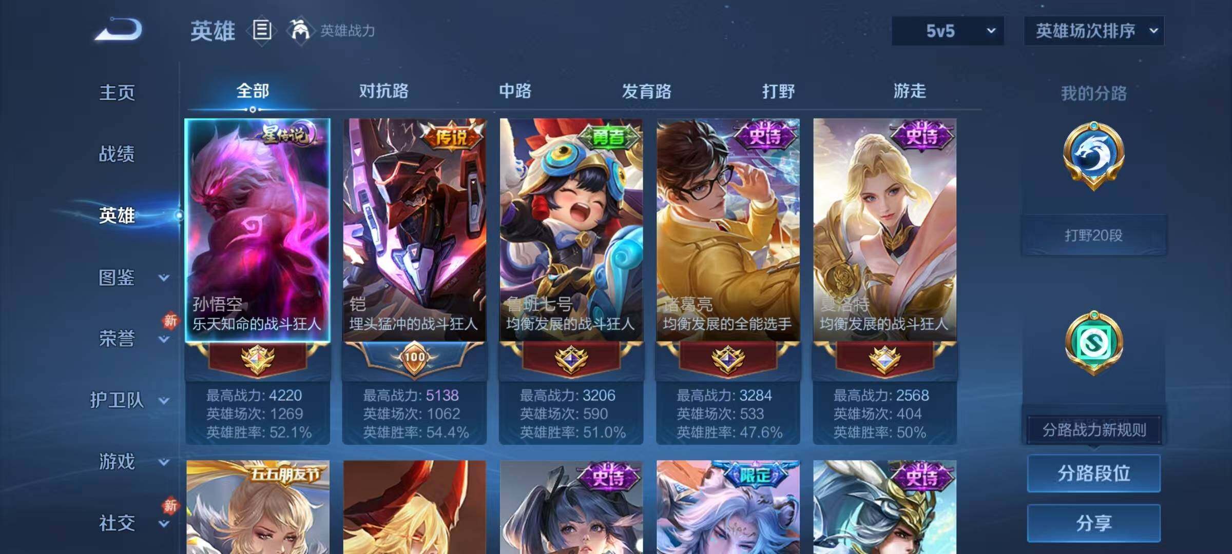 WZJZ4221195王者荣耀账号详情图8