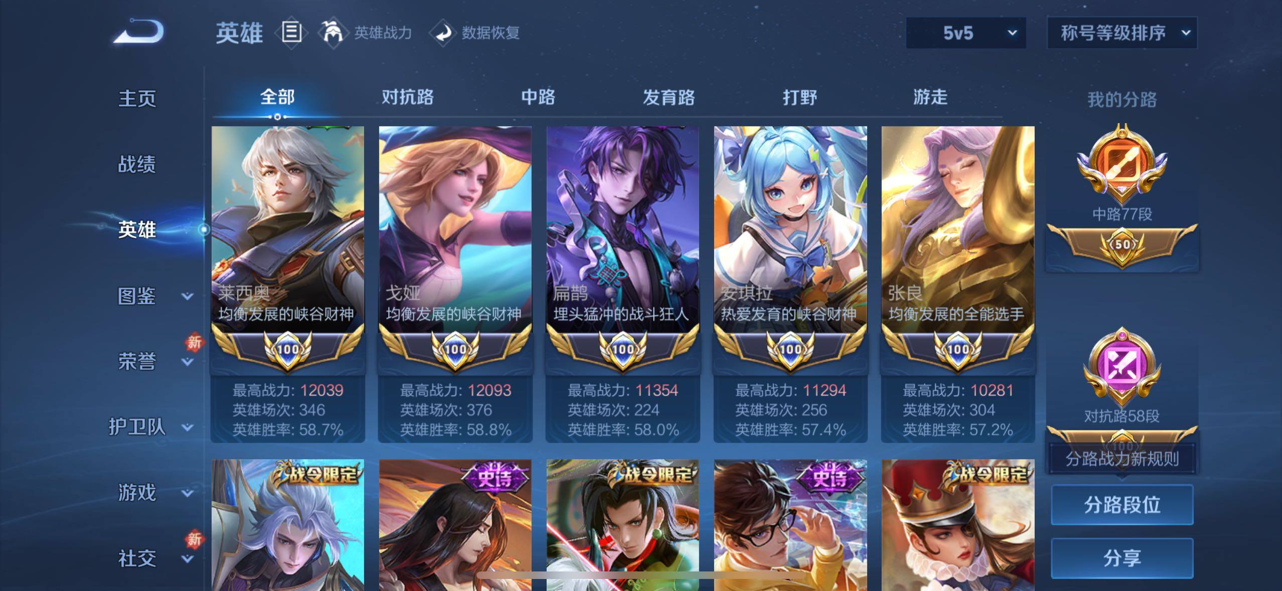 WZLX4242893王者荣耀账号详情图5