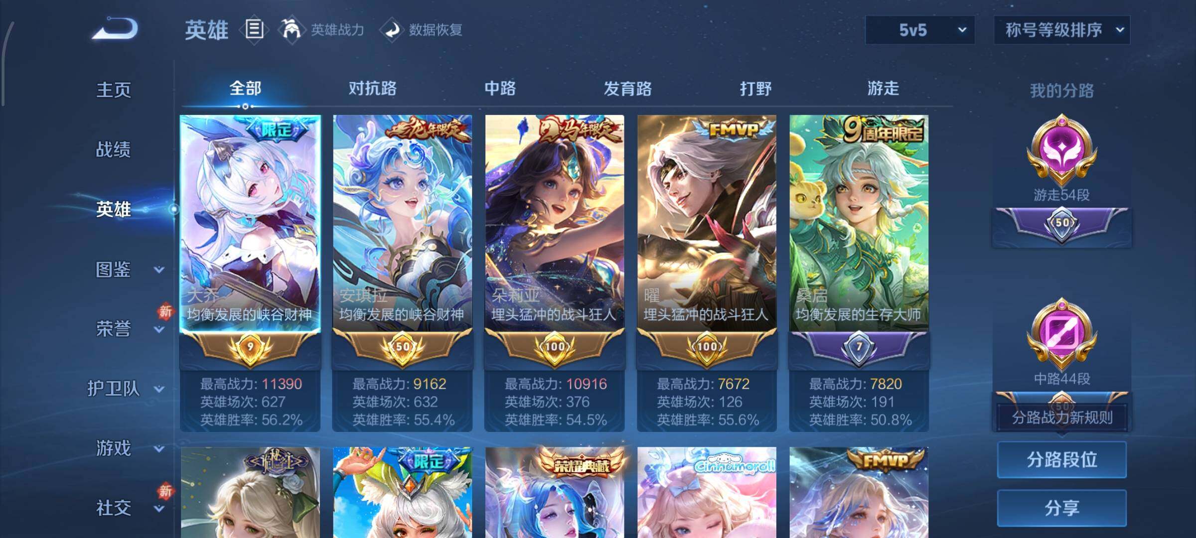 WZLX4245580王者荣耀账号详情图3