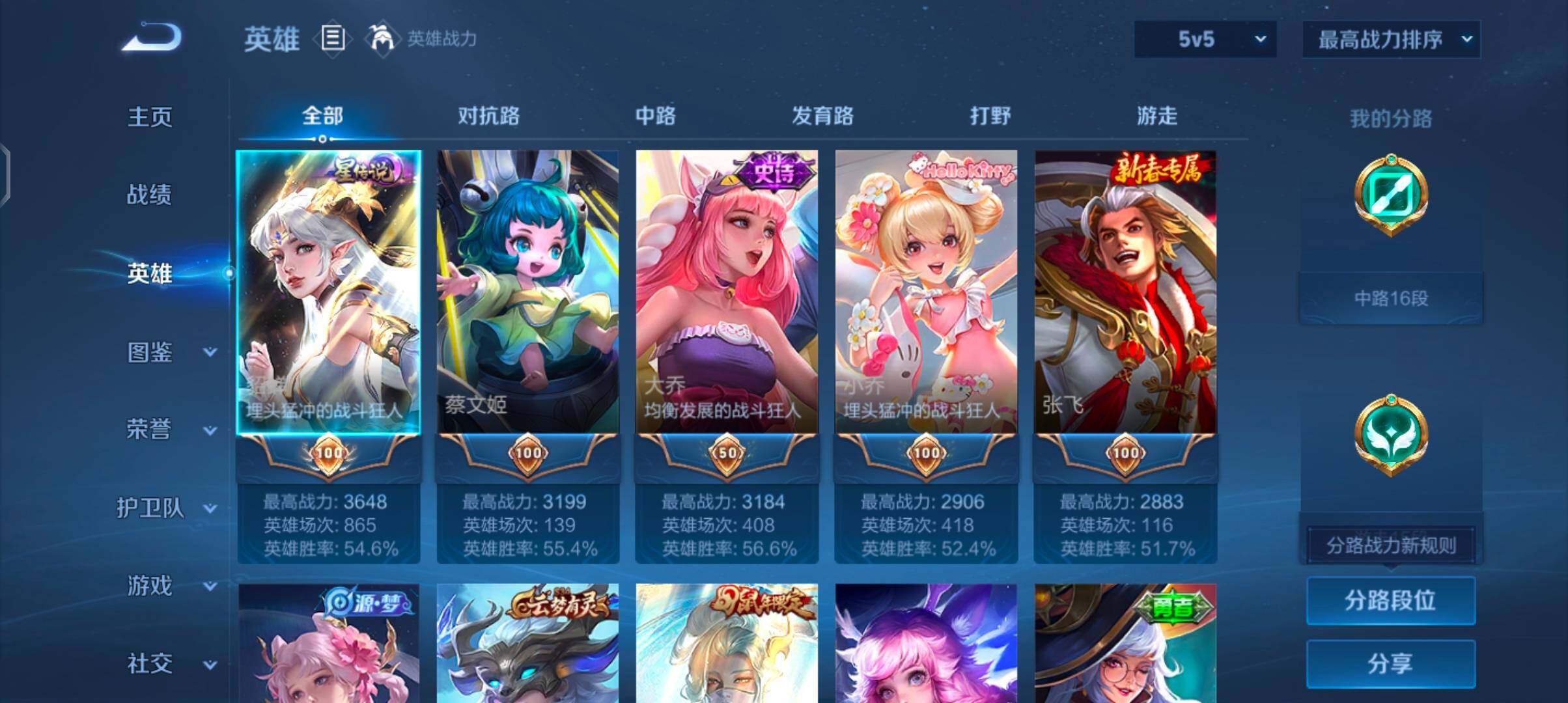 WZJZ4221327王者荣耀账号详情图7