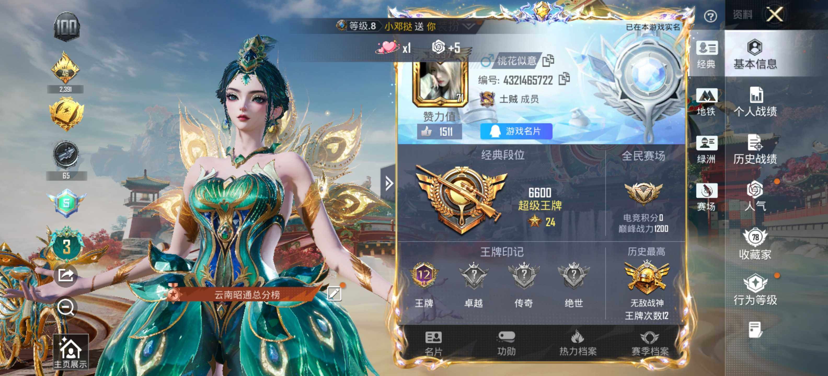 HPLE4117570和平精英账号详情图3