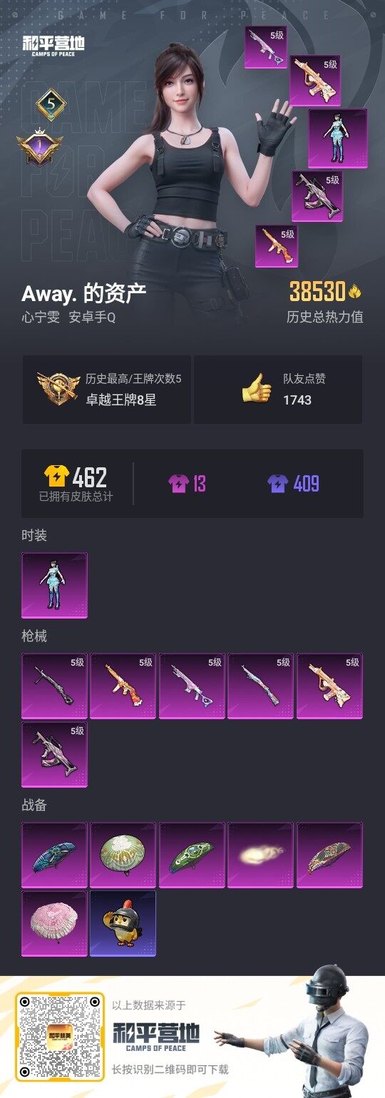 HPLE4117573和平精英账号详情图2