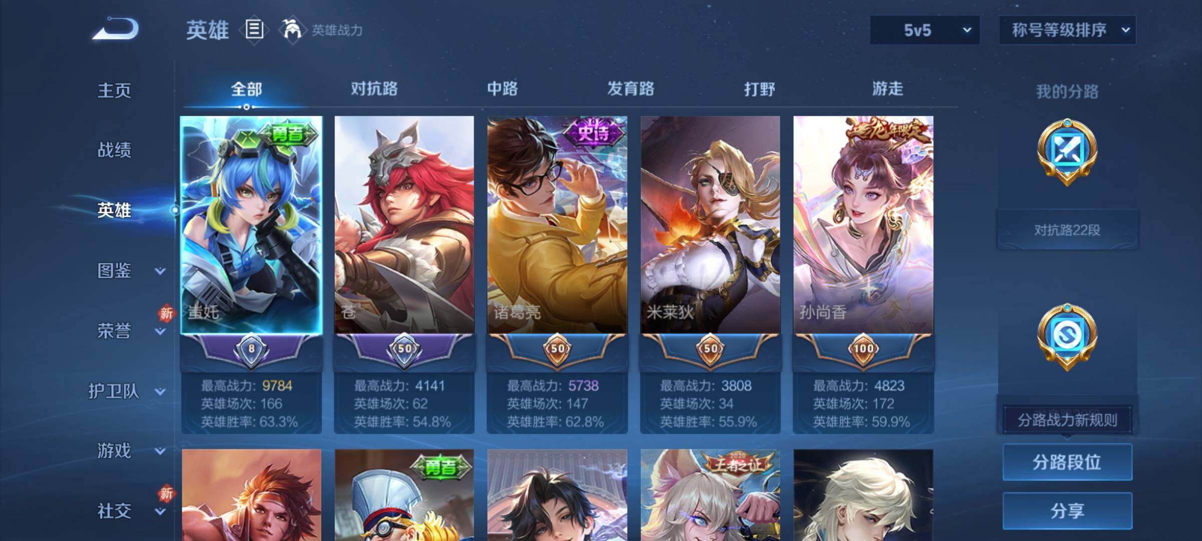 WZCMY4215319王者荣耀账号详情图3