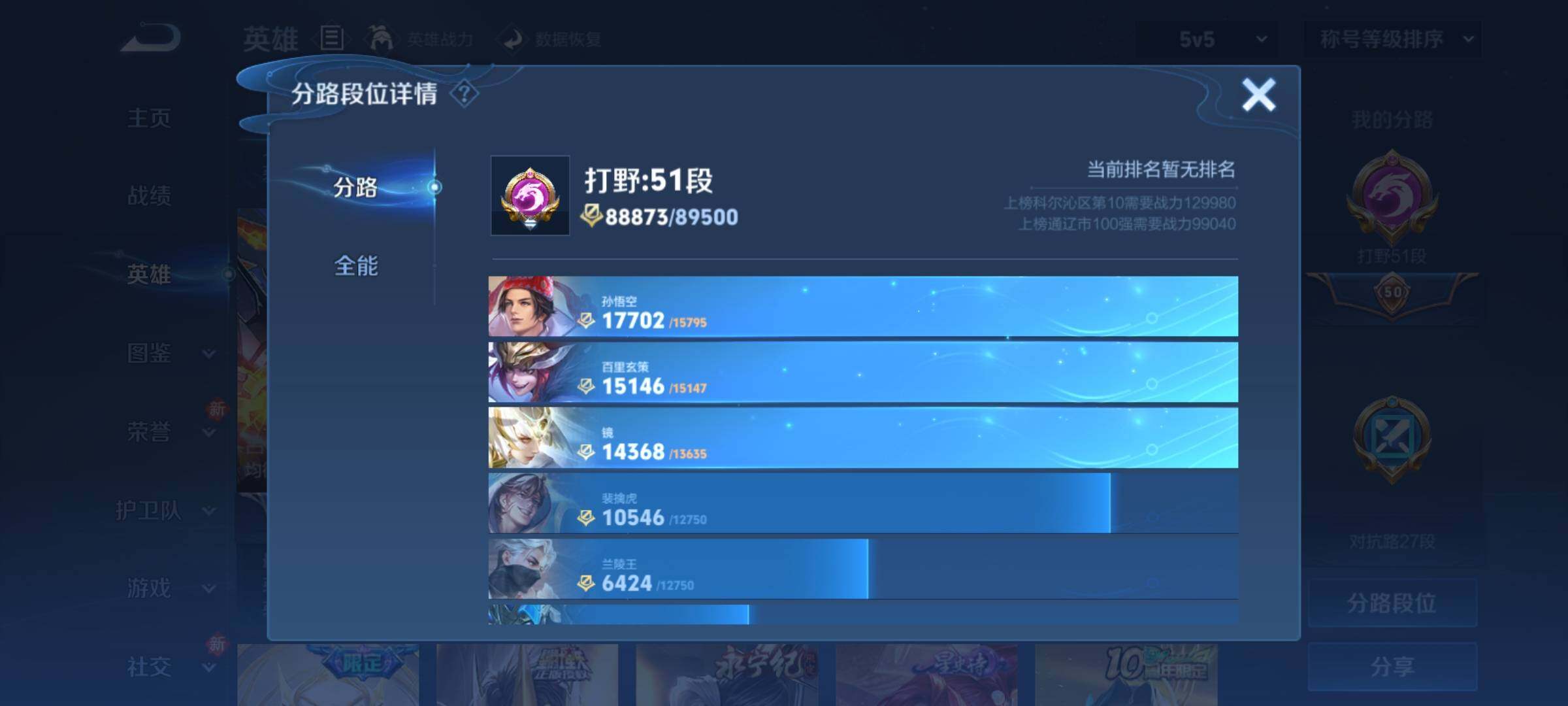 WZCMY4215131王者荣耀账号详情图5