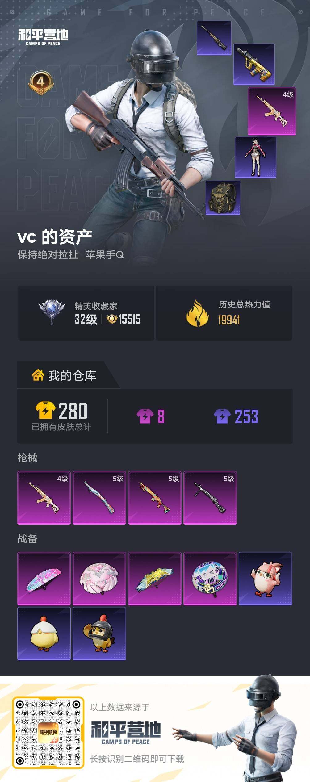 HPLX4118480和平精英账号详情图4