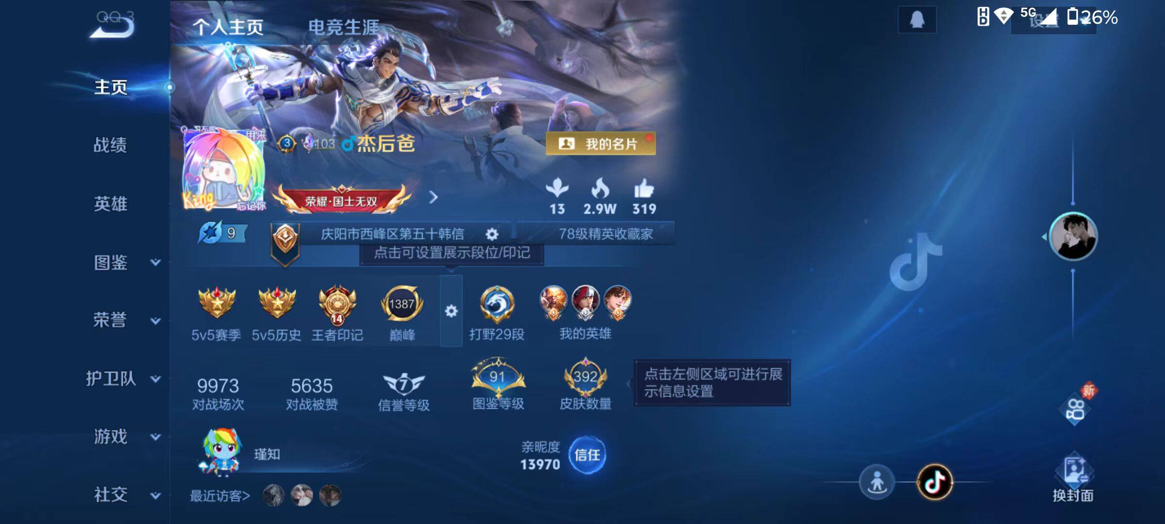 WZLX4214732王者荣耀账号详情图2