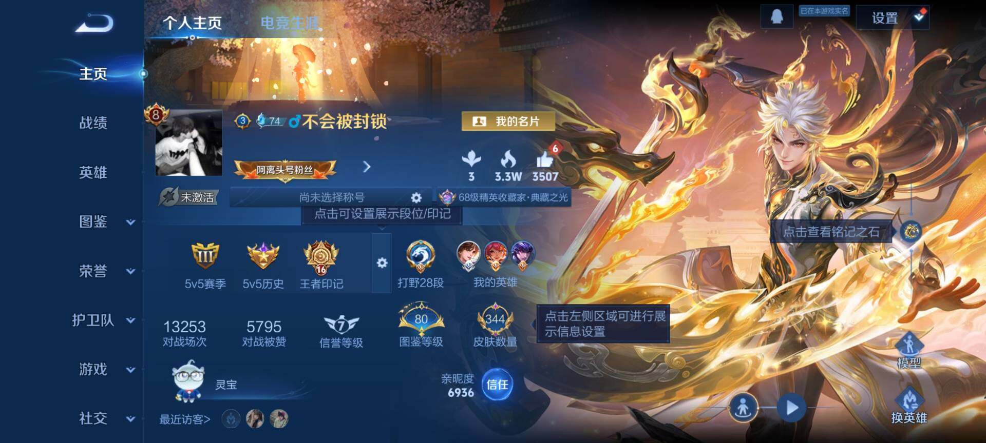 WZQM4215073王者荣耀账号详情图3