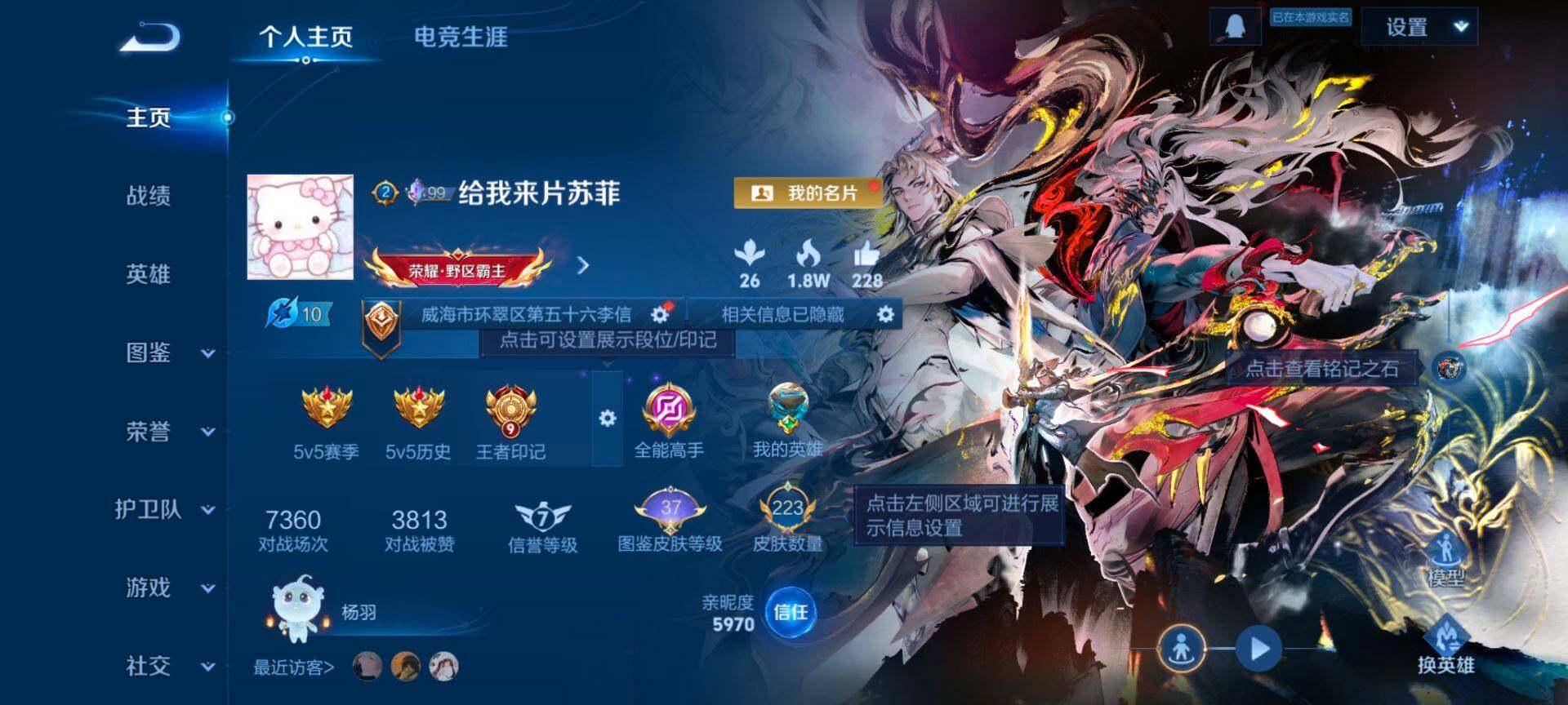 WZQM4215092王者荣耀账号详情图3