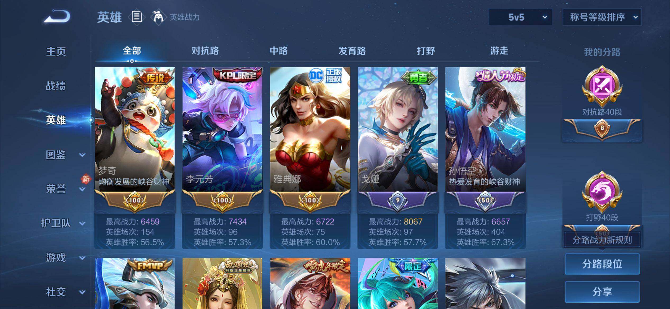 WZQM4215187王者荣耀账号详情图5