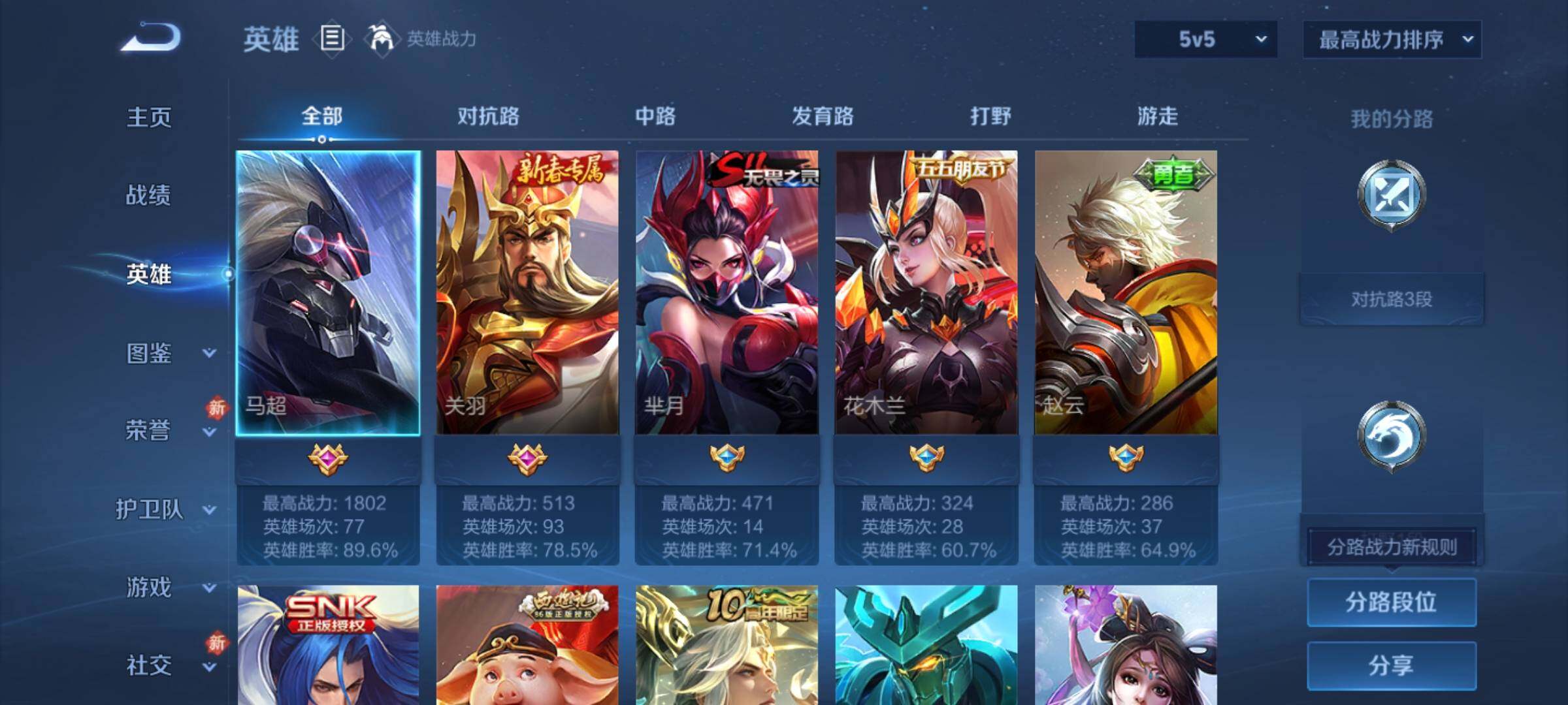 WZCMY4216003王者荣耀账号详情图3