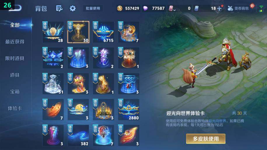 WZLX4217403王者荣耀账号详情图29