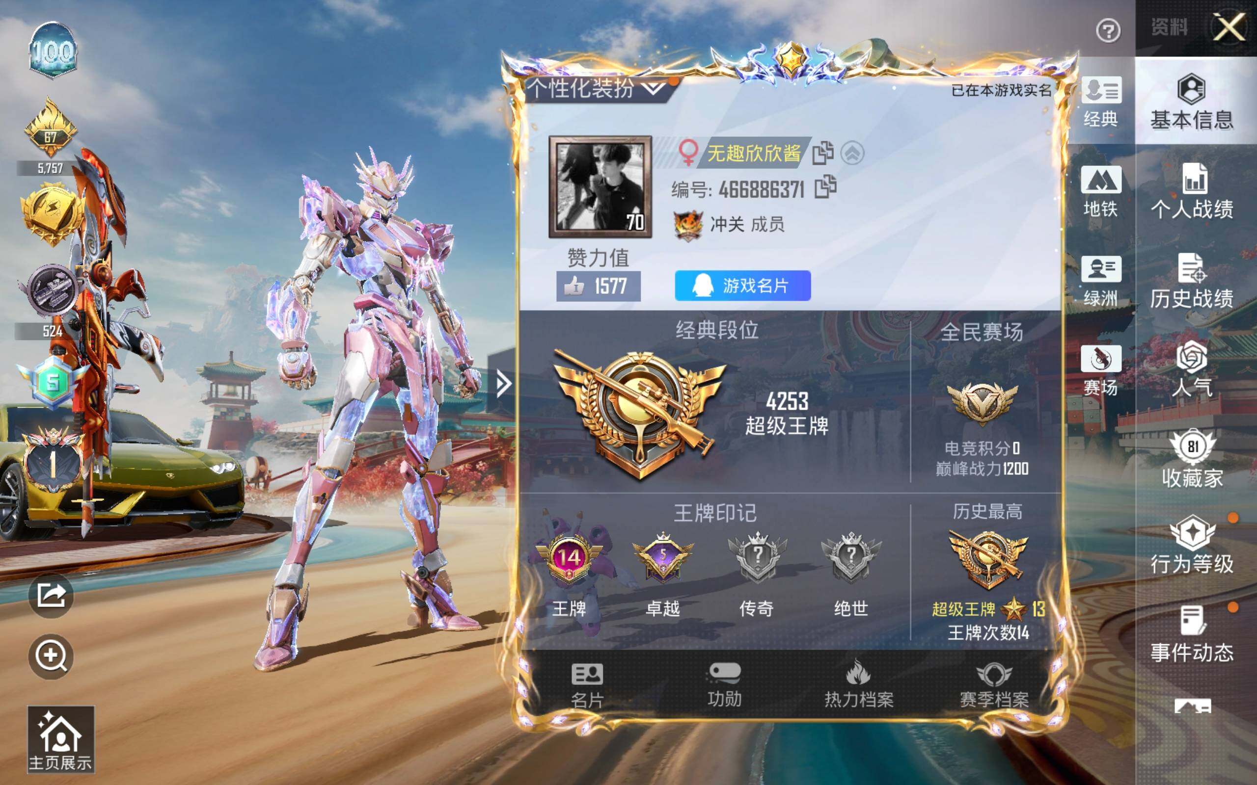 HPCMW4141279和平精英账号详情图2