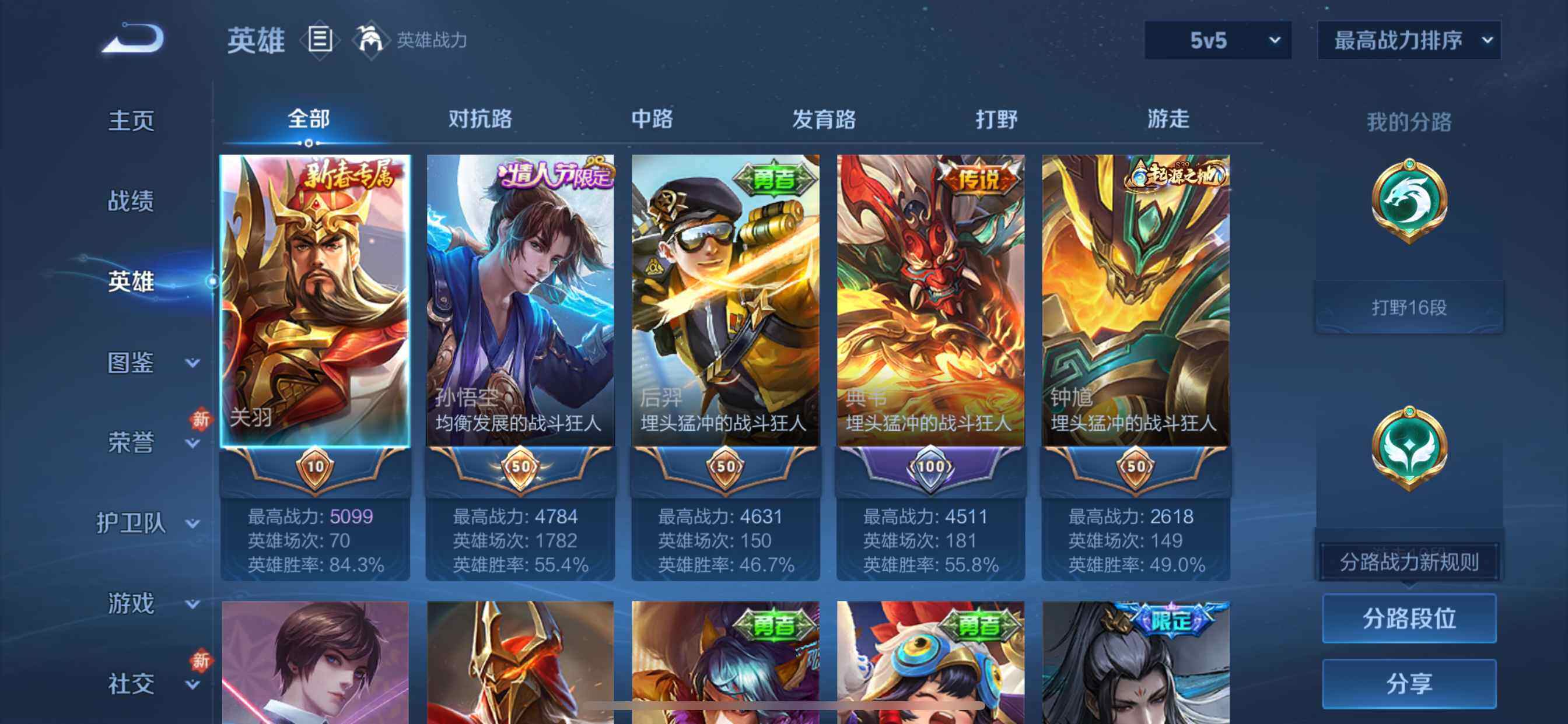 WZDN4217361王者荣耀账号详情图4