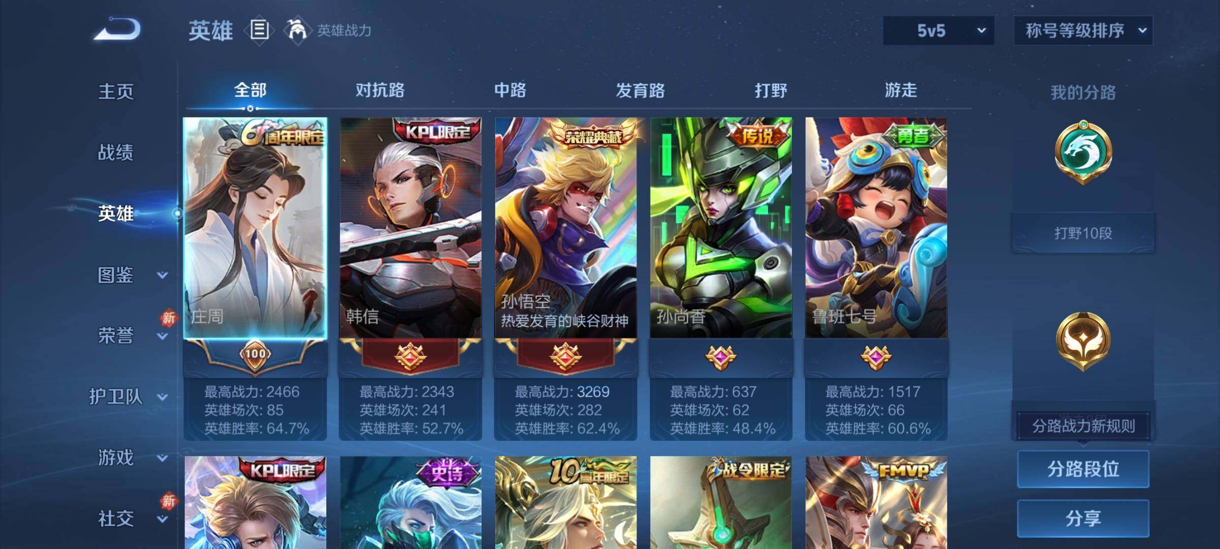 WZCMW4230148王者荣耀账号详情图3