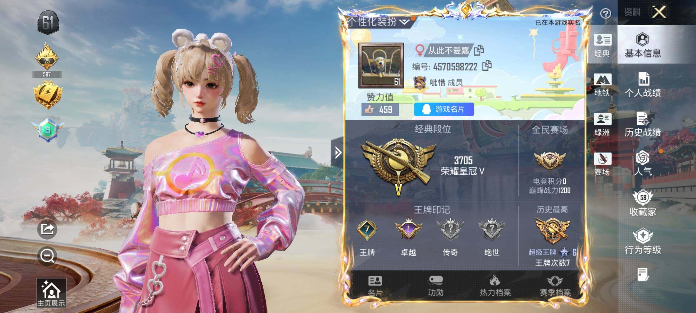 HPCMW4126694和平精英账号详情图6