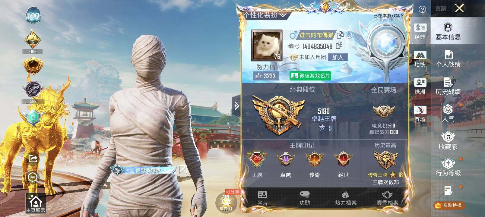 HPLX4163779和平精英账号详情图2