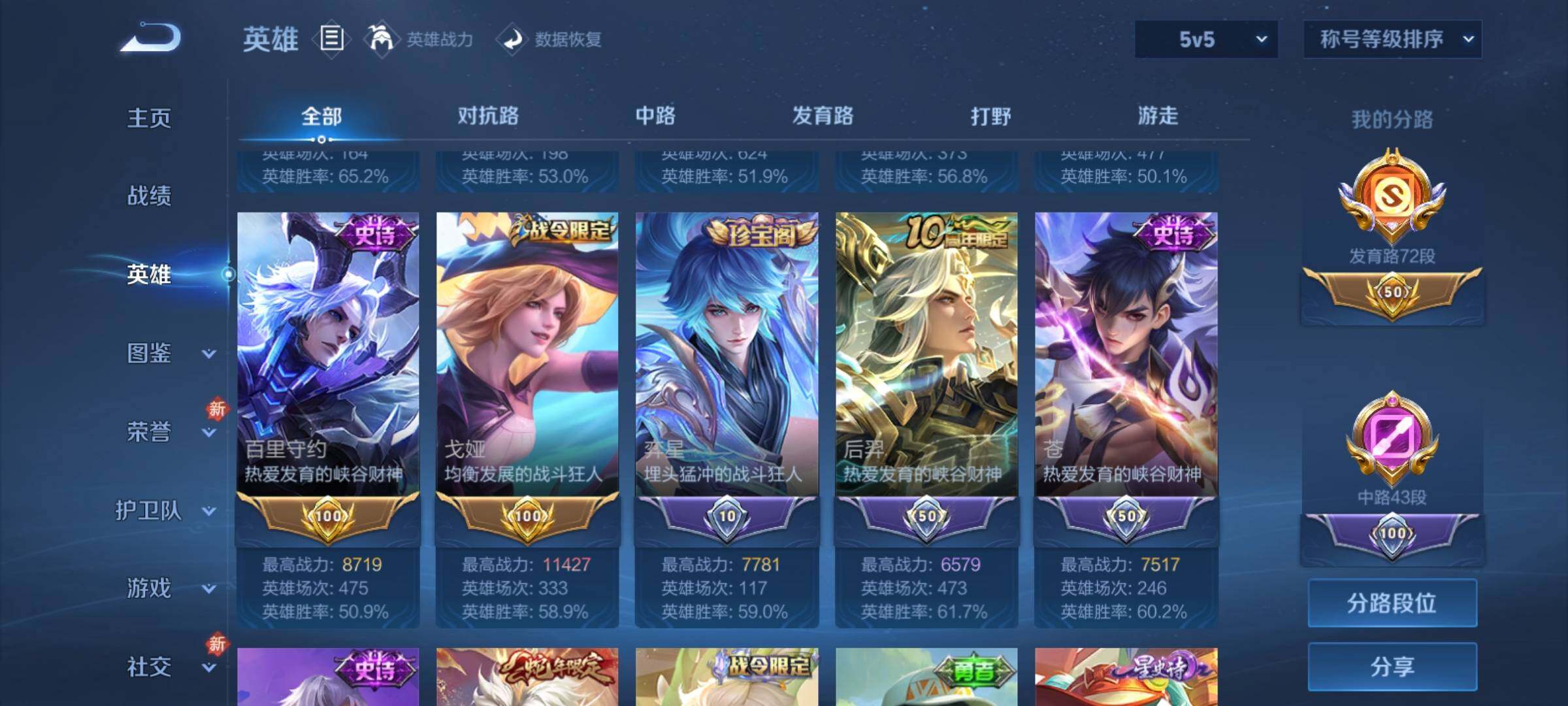 WZCMY4221287王者荣耀账号详情图5