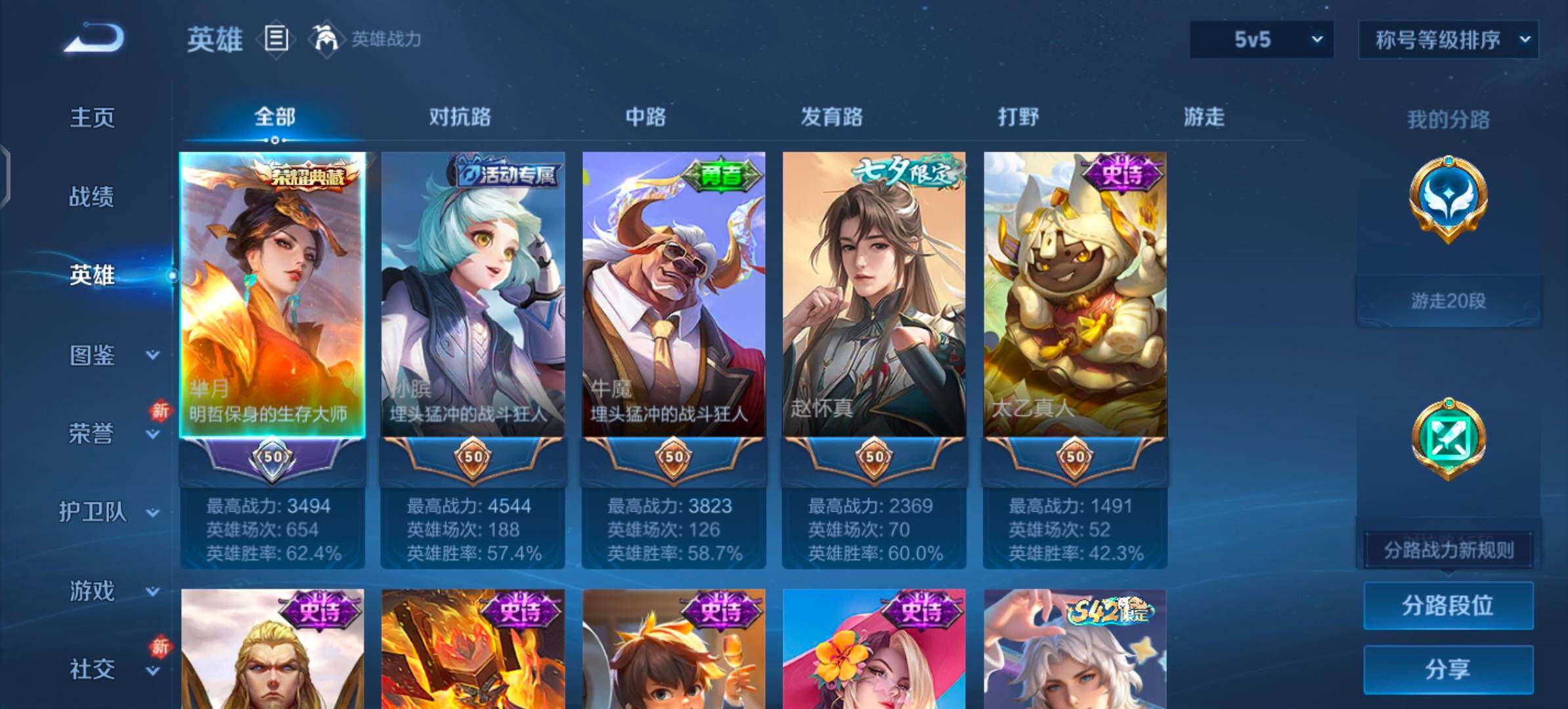 WZLX4225896王者荣耀账号详情图3