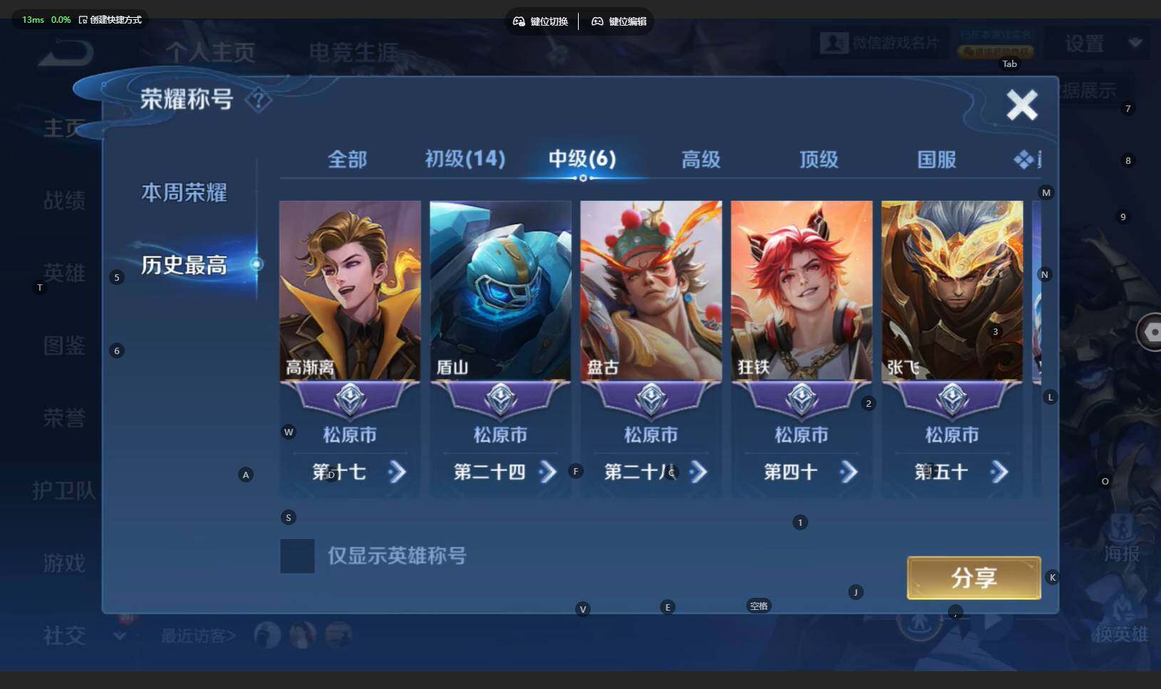 WZCMW4230200王者荣耀账号详情图3