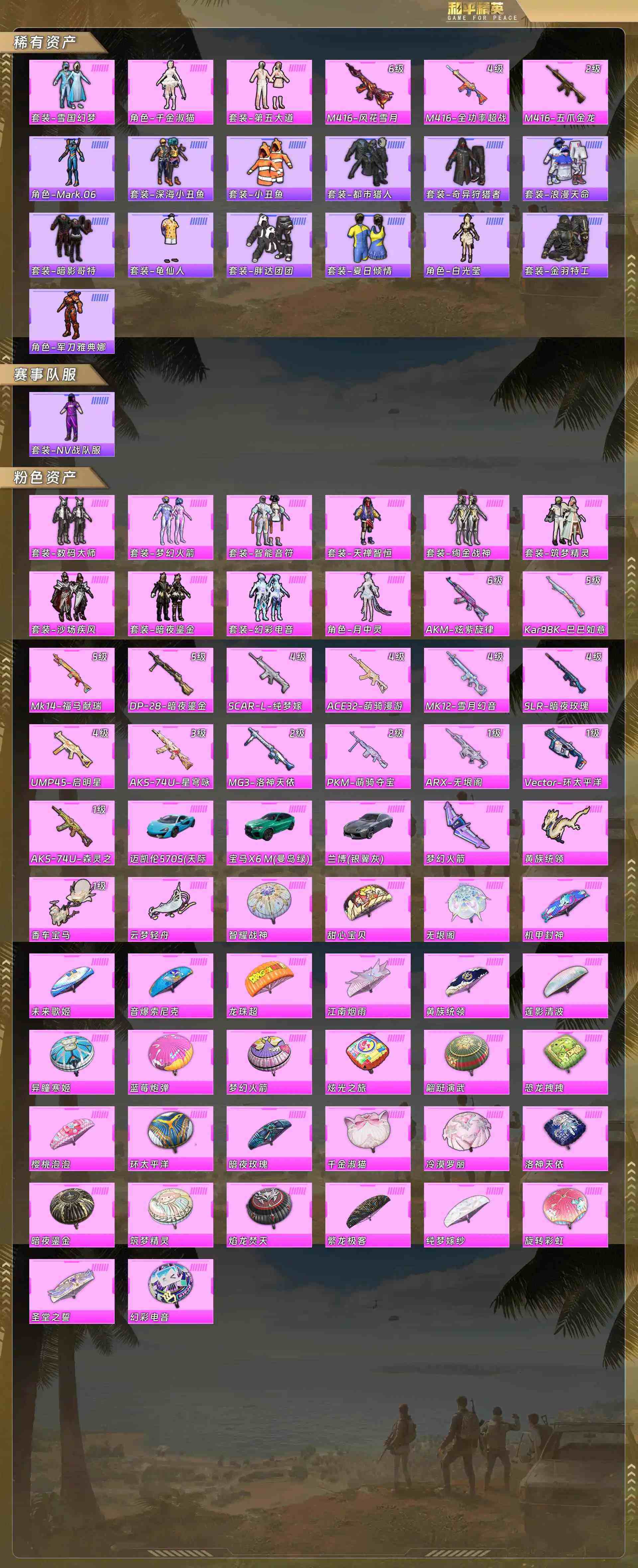 HPQM4135698和平精英账号详情图5