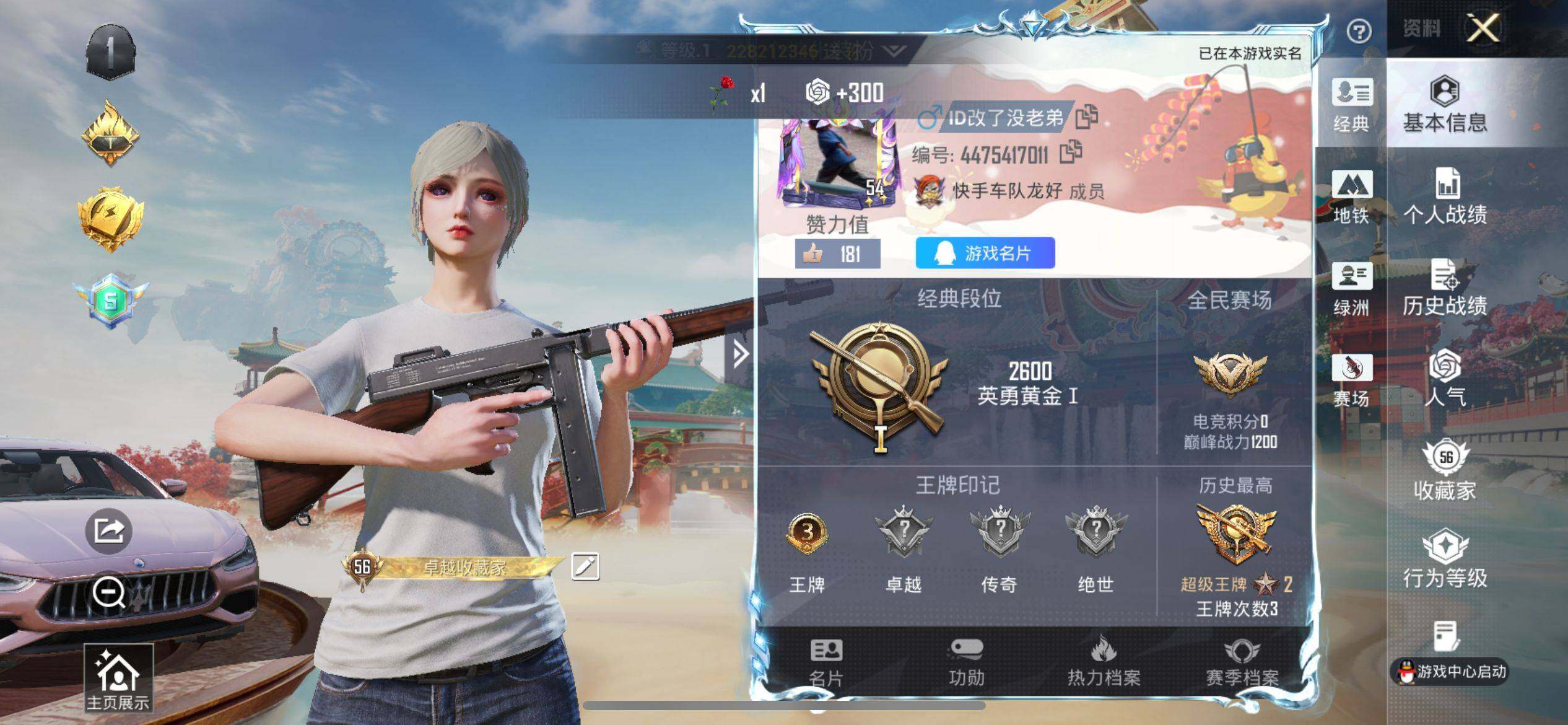 HPQM4121784和平精英账号详情图3