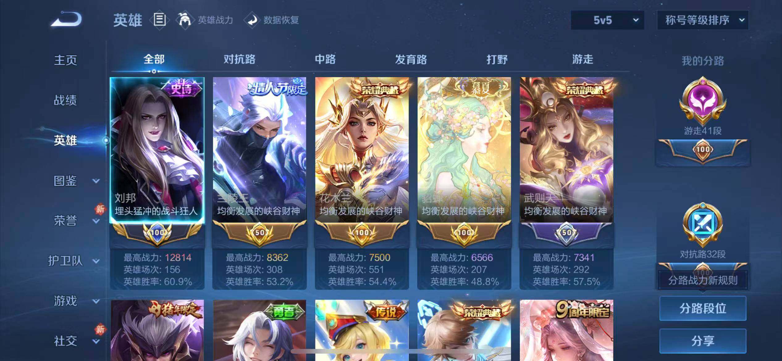 WZLX4226098王者荣耀账号详情图3