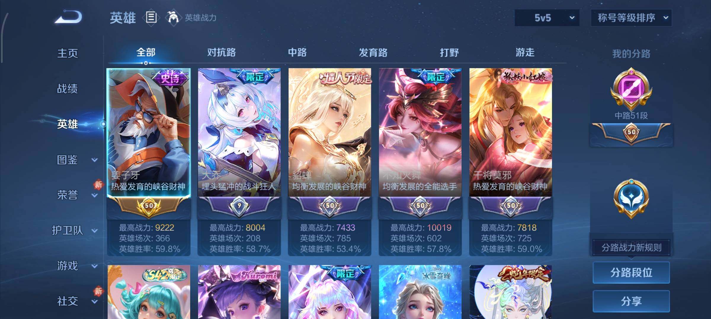 WZLX4226049王者荣耀账号详情图3