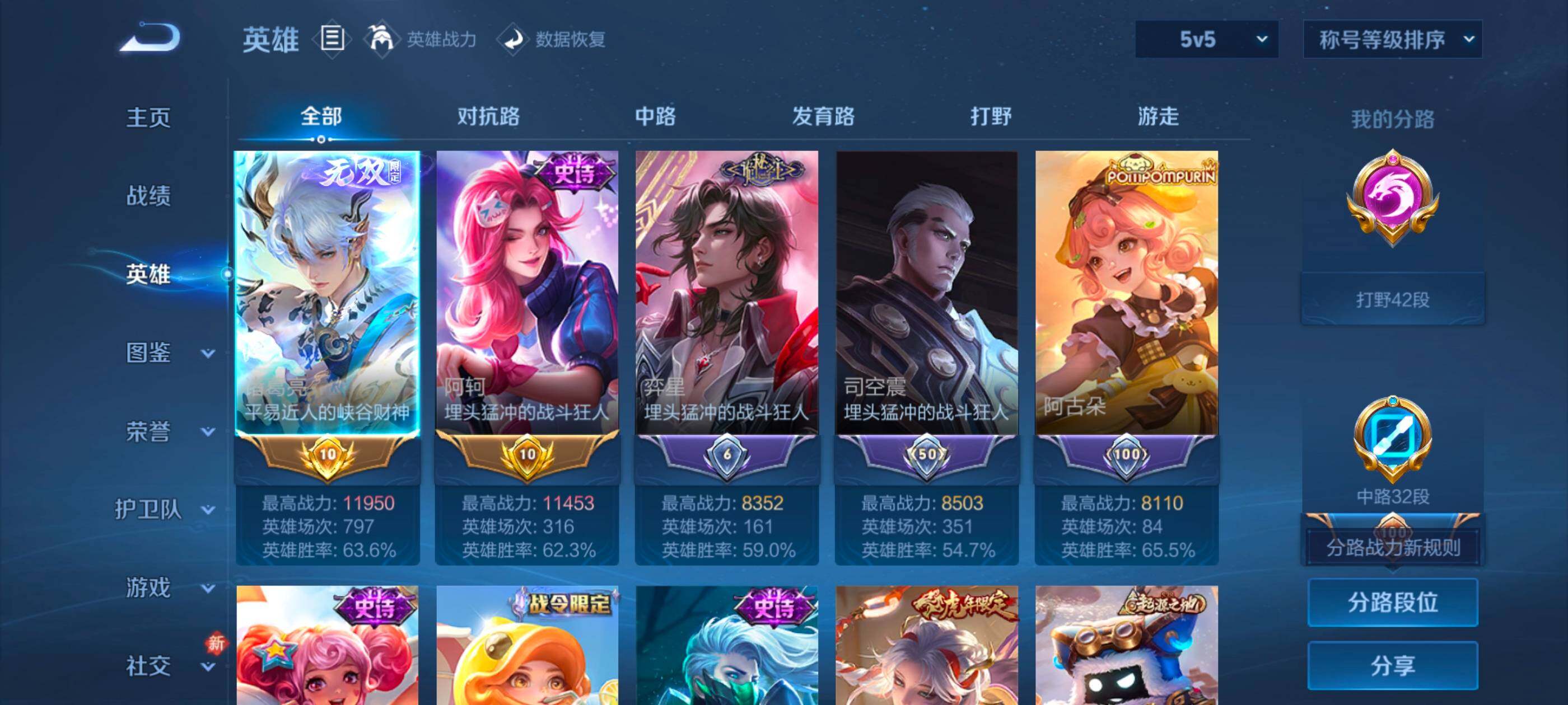 WZLX4226281王者荣耀账号详情图3