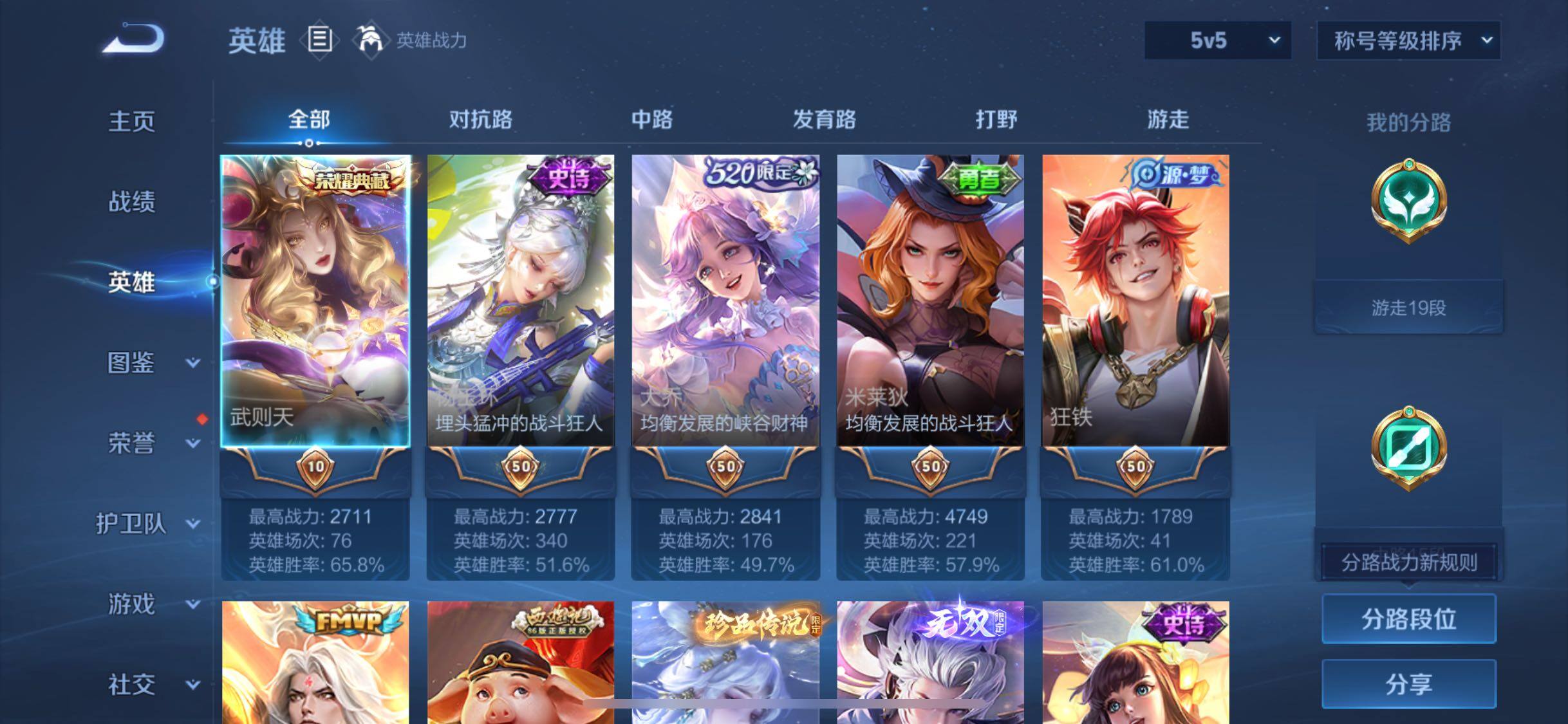 WZCMW4230194王者荣耀账号详情图3