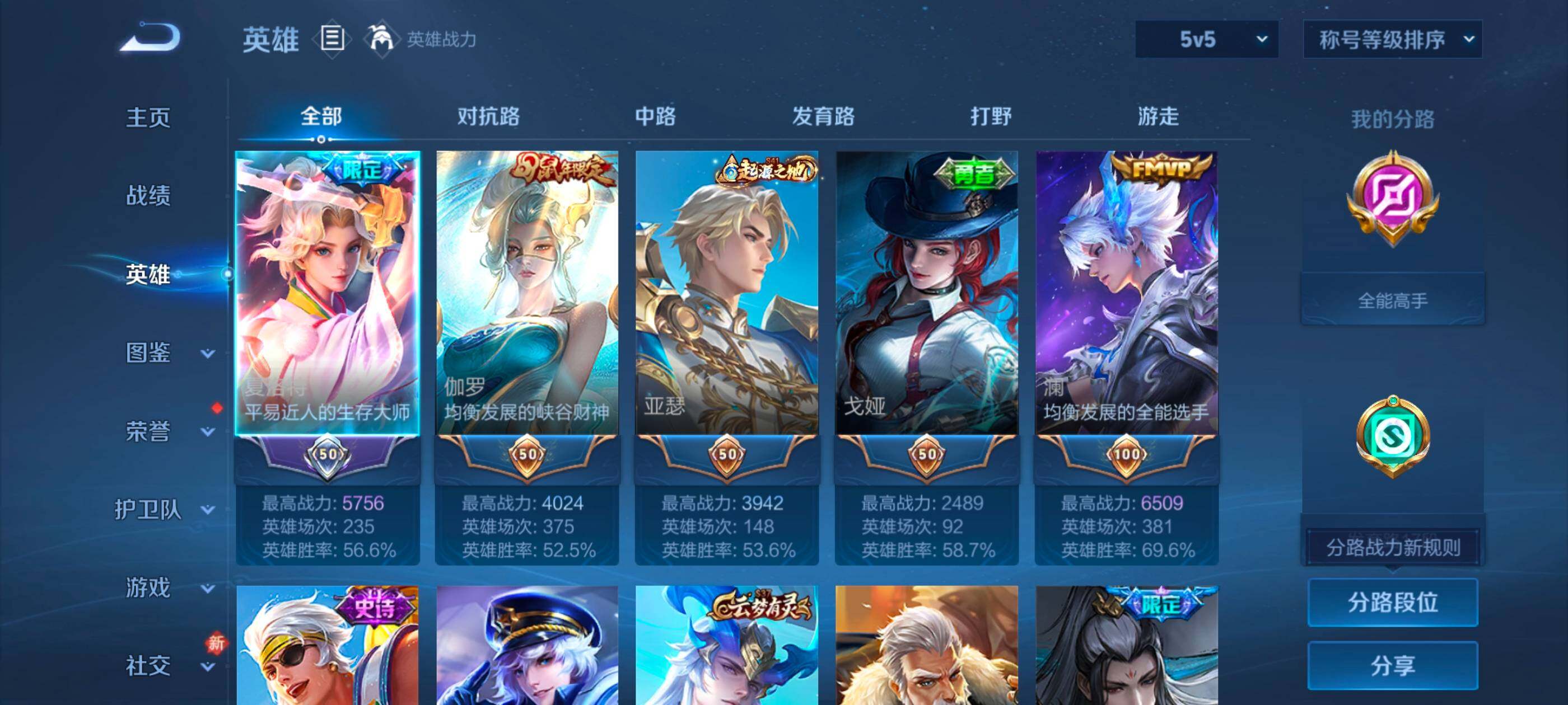 WZLX4226512王者荣耀账号详情图3 WZLX4226512王者荣耀账号详情图3