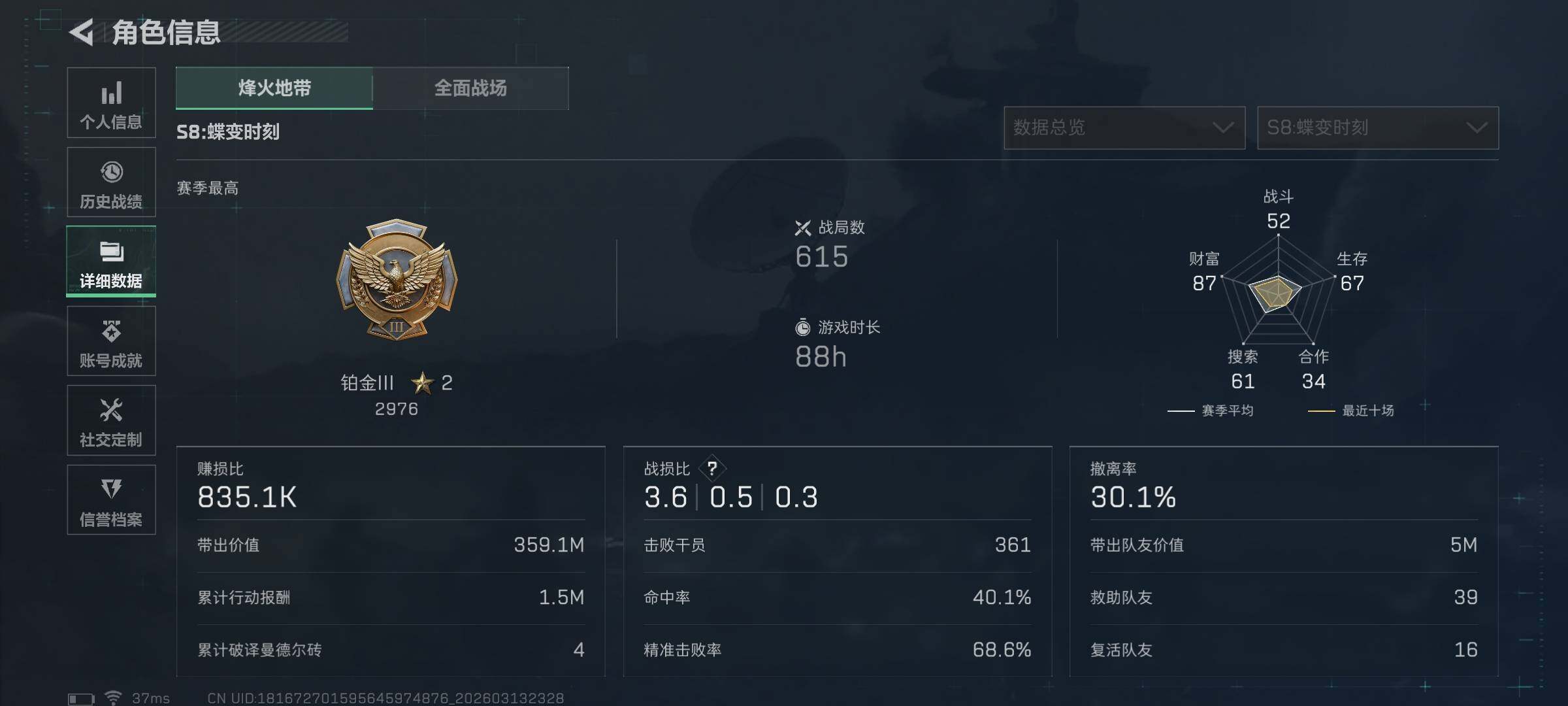 SJZQM467726三角洲行动账号详情图6