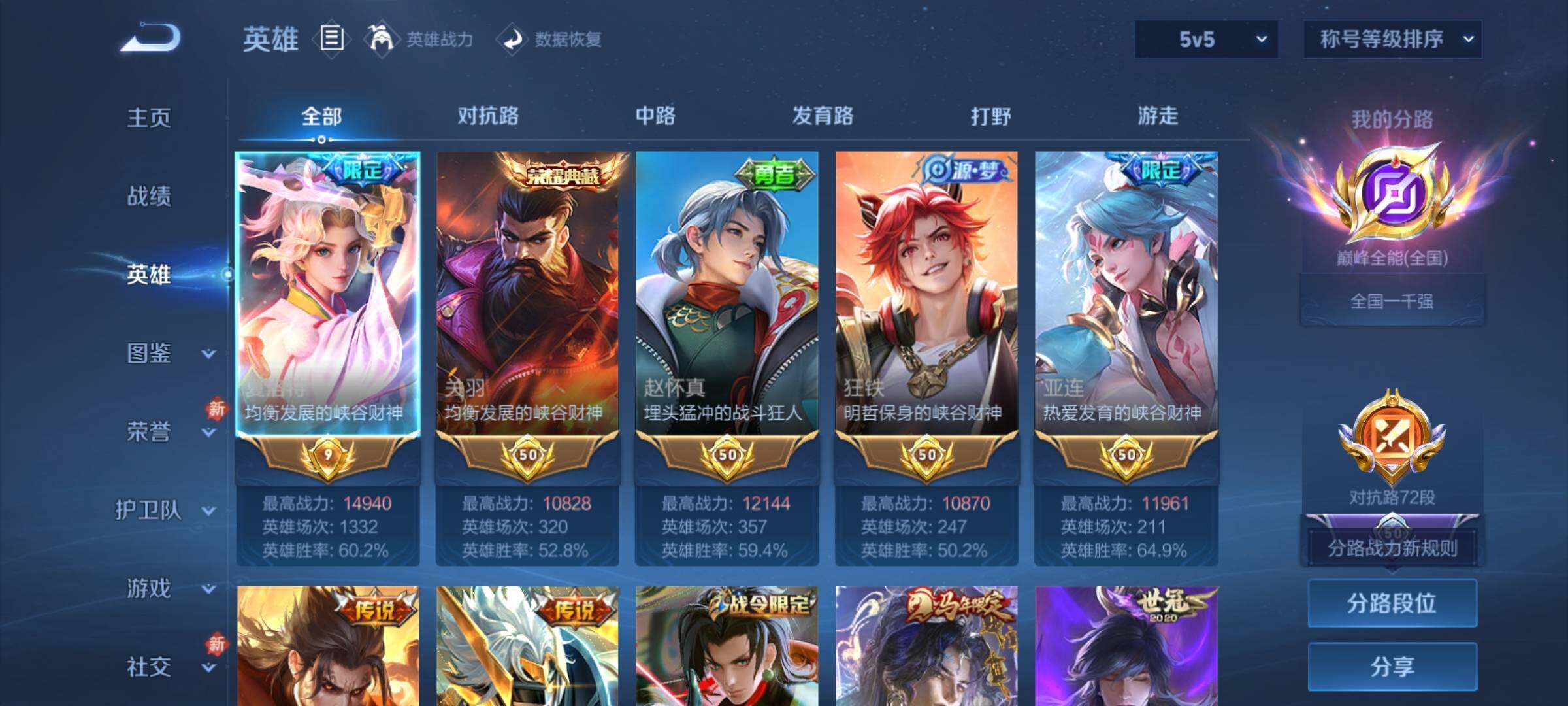 WZCMY4223046王者荣耀账号详情图6