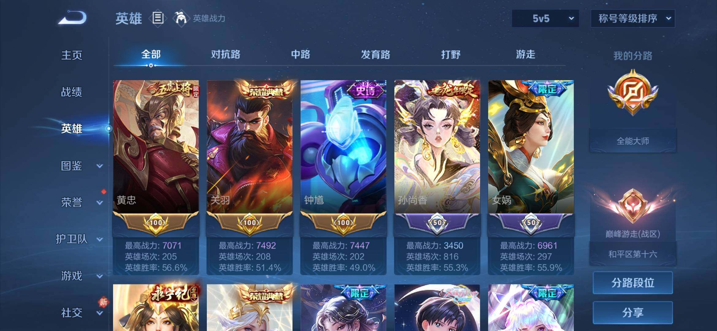 WZXS4249277王者荣耀账号详情图15