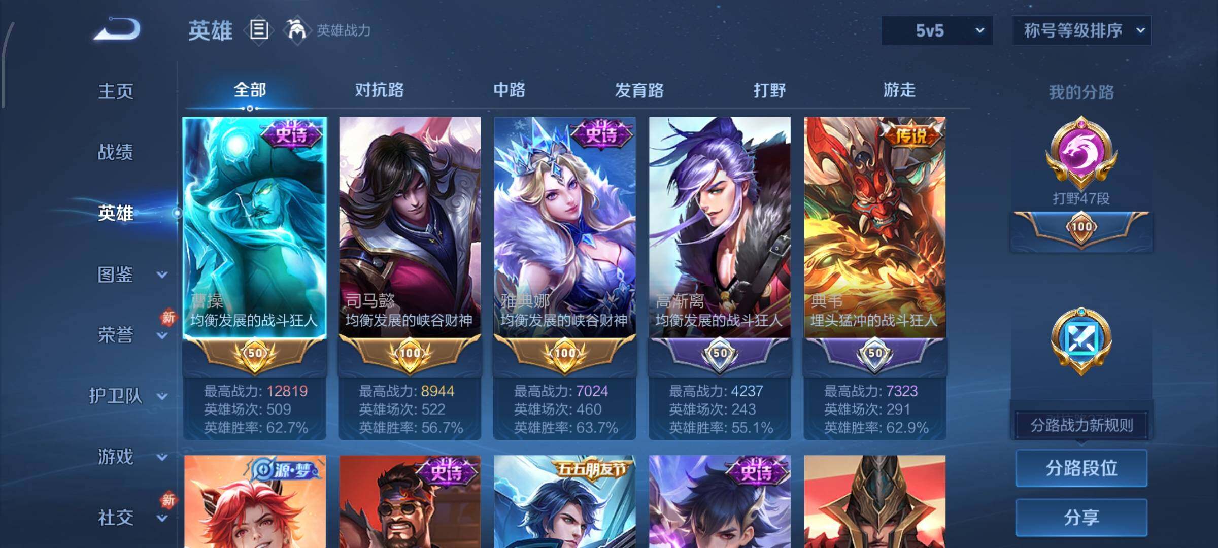 WZLX4226499王者荣耀账号详情图3 WZLX4226499王者荣耀账号详情图3