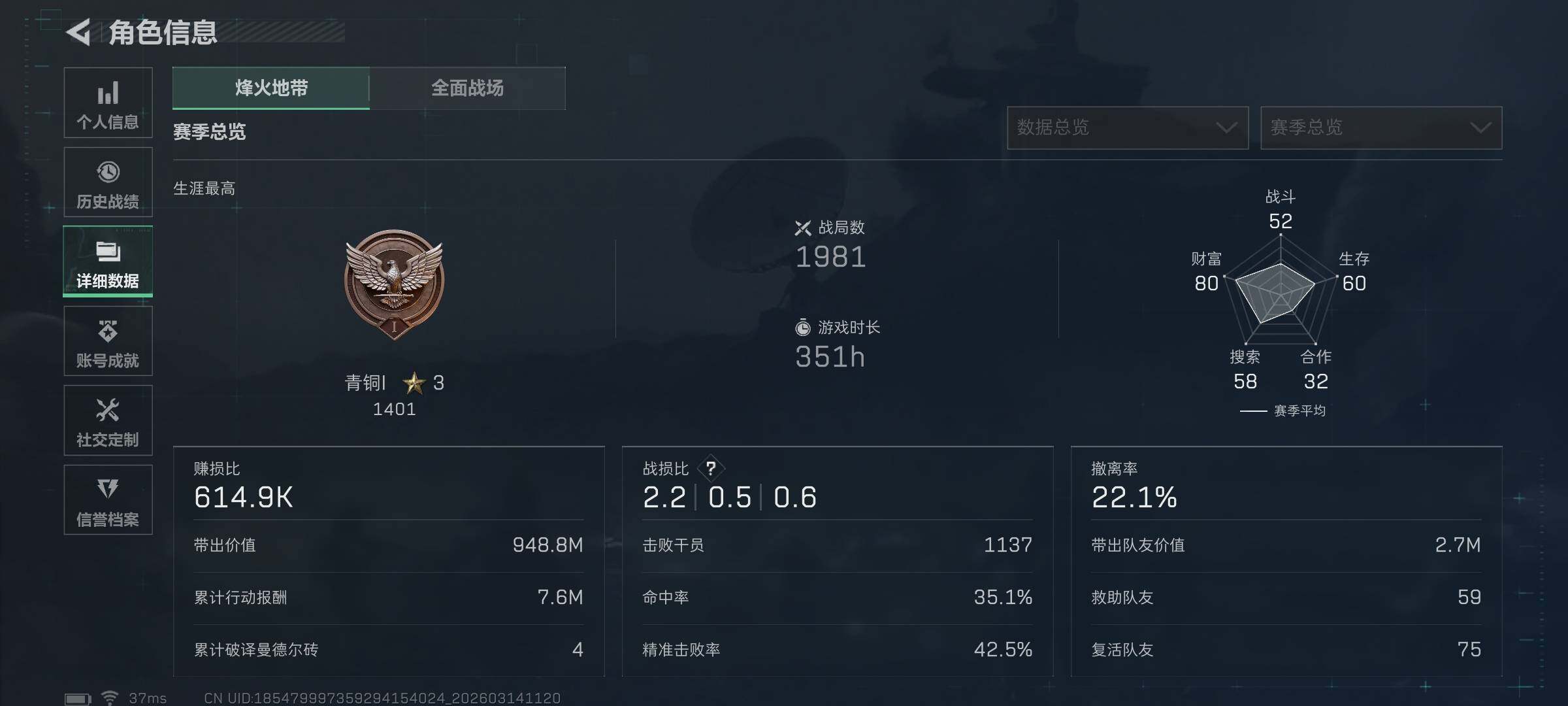 SJZQM468357三角洲行动账号详情图7