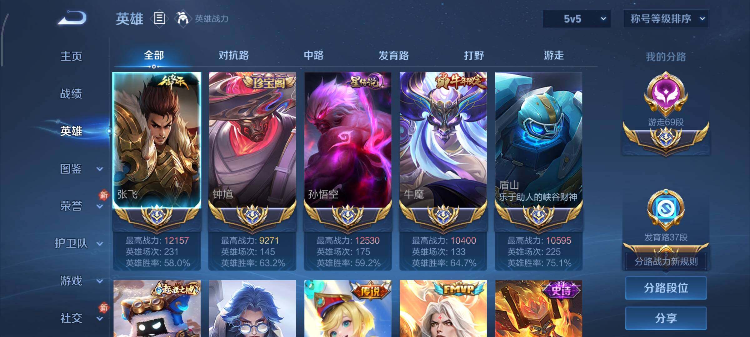 WZLX4257978王者荣耀账号详情图3