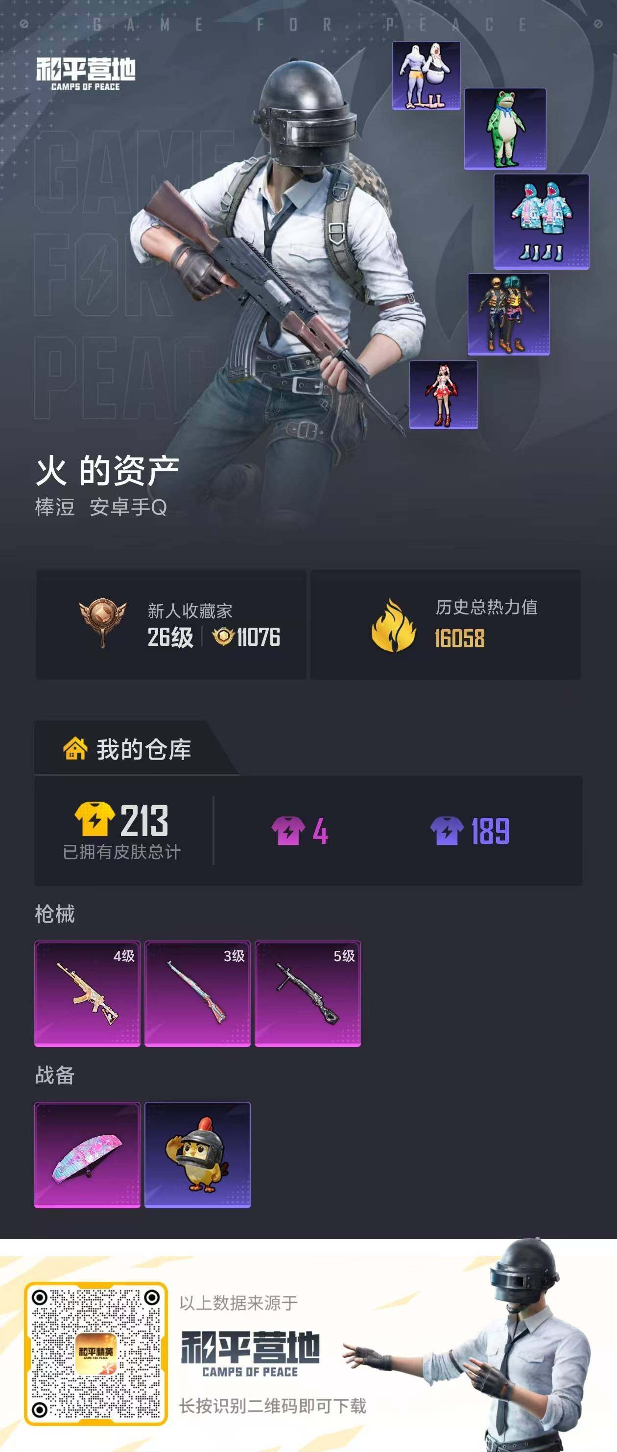 HPLX4125861和平精英账号详情图2 HPLX4125861和平精英账号详情图2