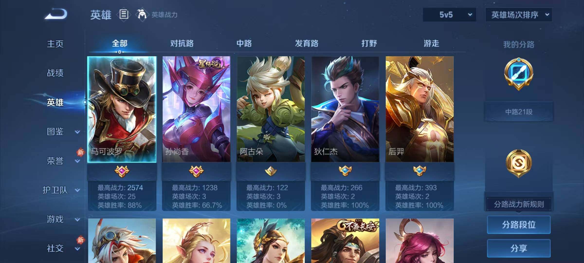 WZJZ4229415王者荣耀账号详情图5