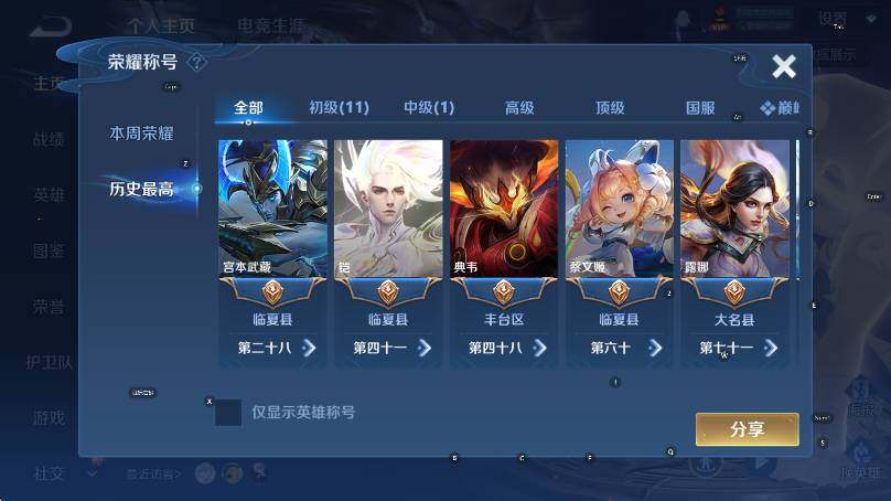 WZLX4227019王者荣耀账号详情图10