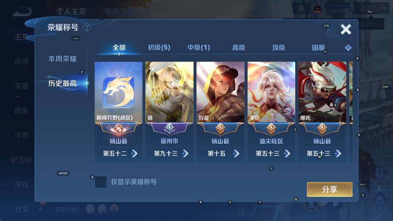 WZLX4227024王者荣耀账号详情图9