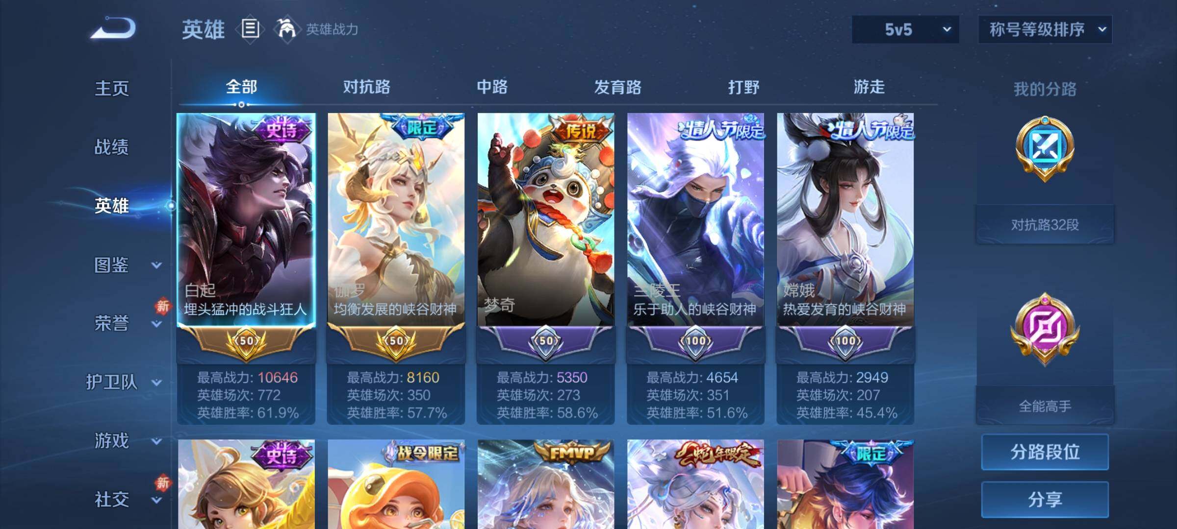 WZLX4228898王者荣耀账号详情图3 WZLX4228898王者荣耀账号详情图3