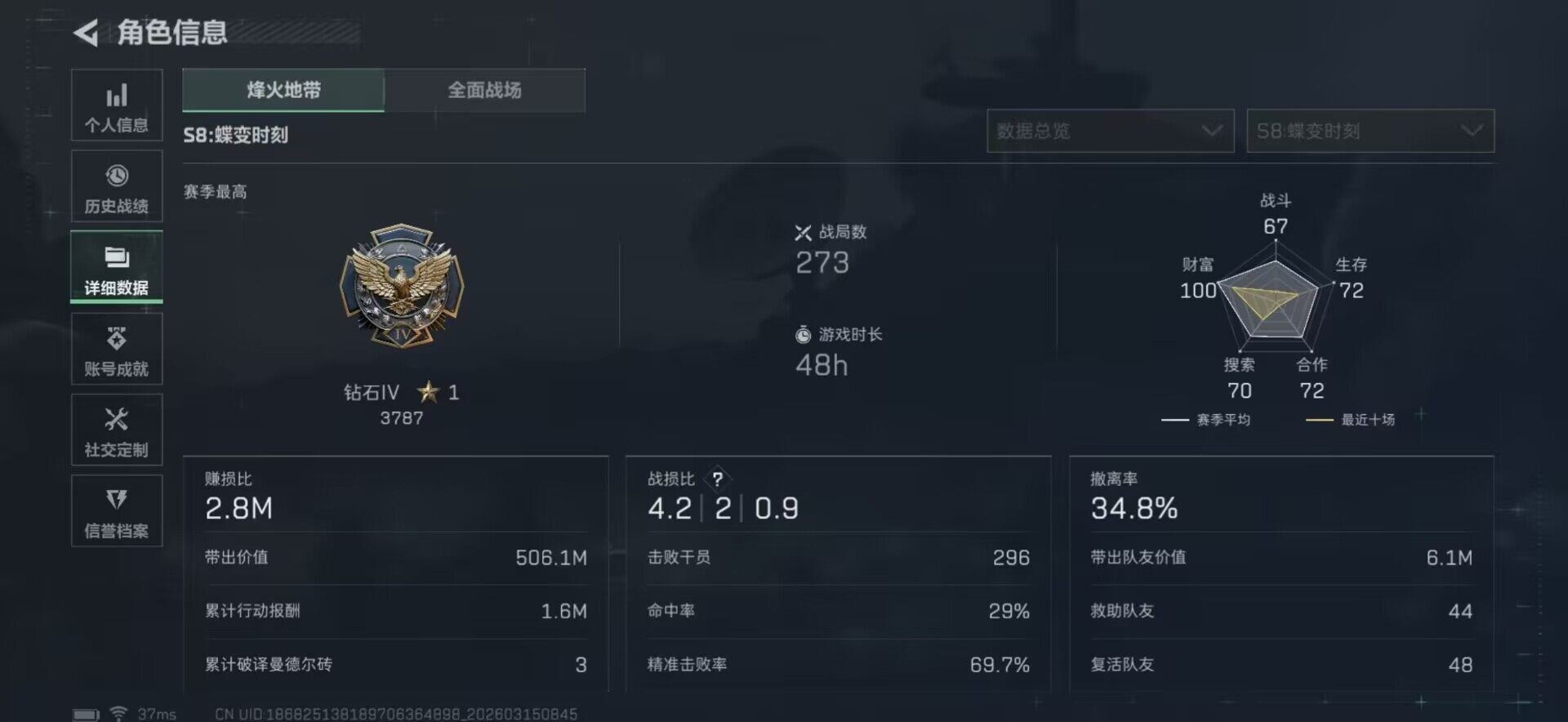 SJZQM469397三角洲行动账号详情图7