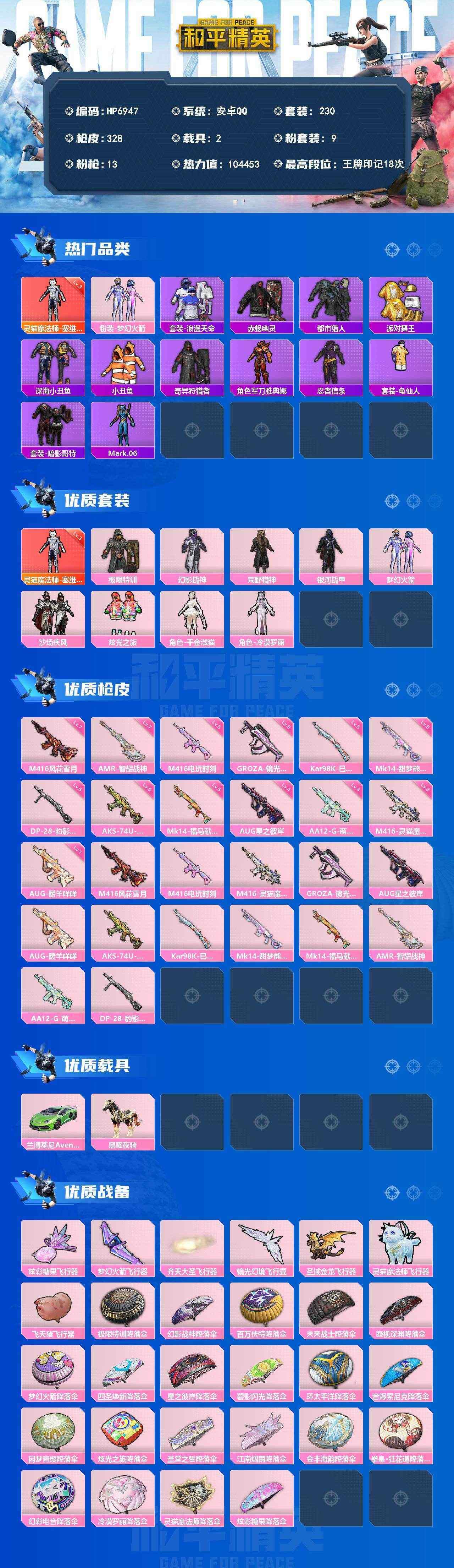 HPCMW4161158和平精英账号详情图5