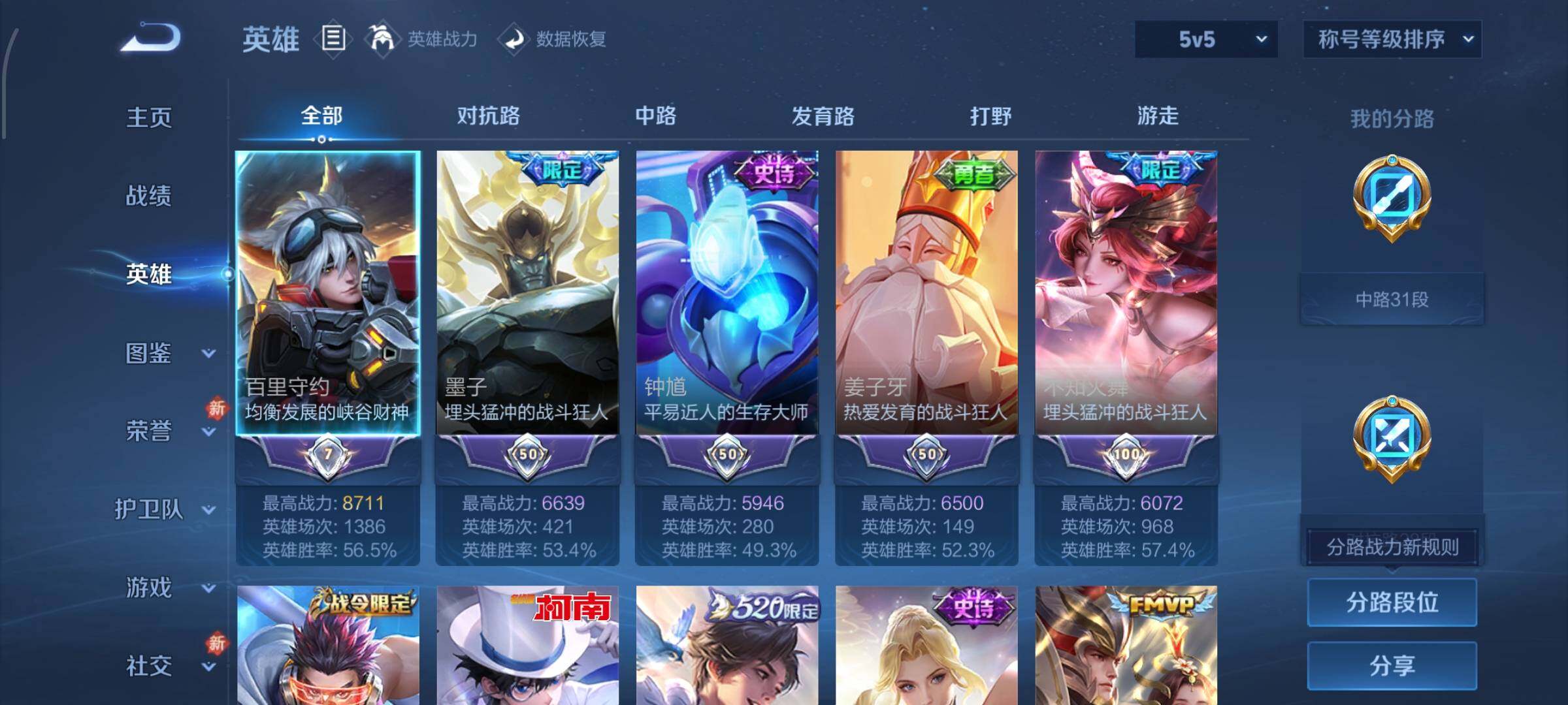 WZLX4228917王者荣耀账号详情图3