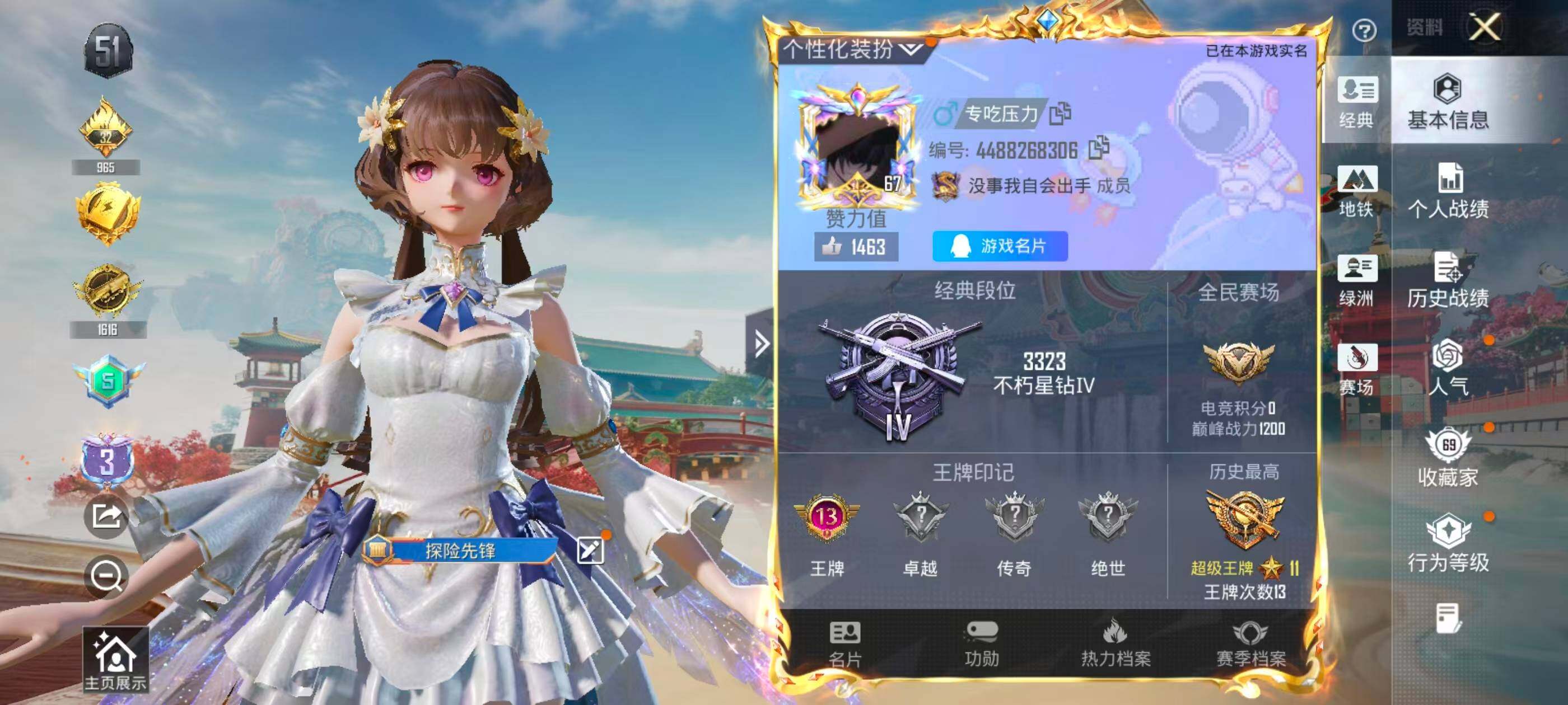 HPCMW4135671和平精英账号详情图6