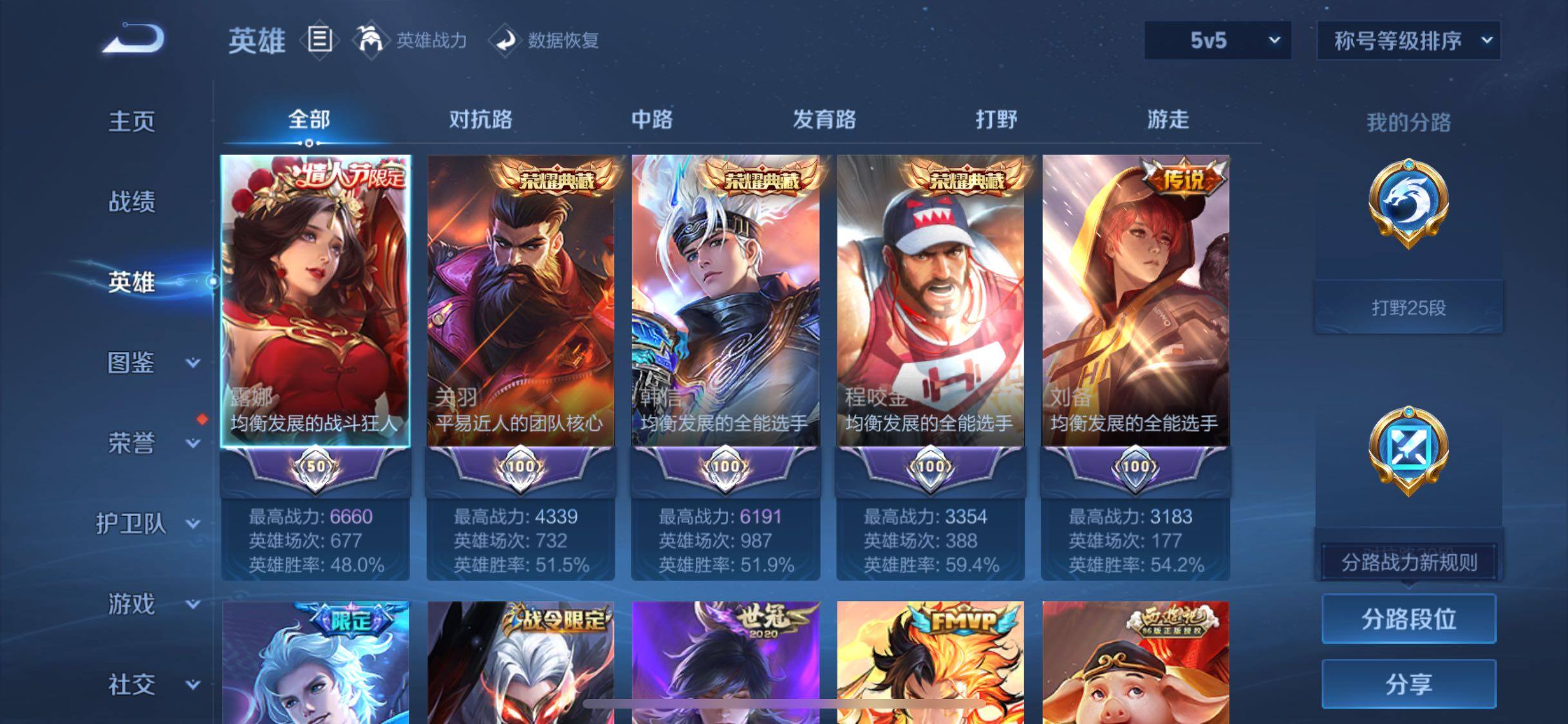 WZLX4229260王者荣耀账号详情图3 WZLX4229260王者荣耀账号详情图3