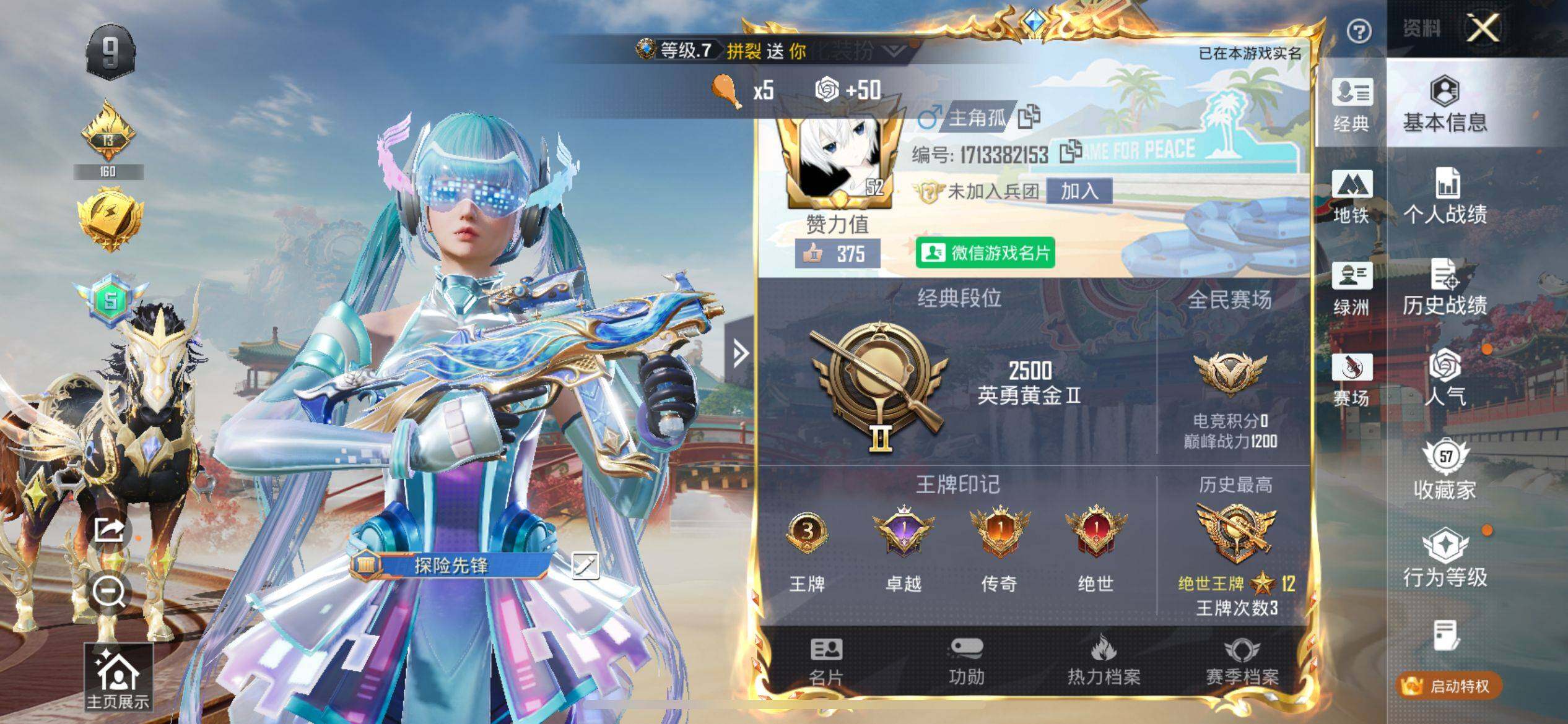 HPCMW4163425和平精英账号详情图2